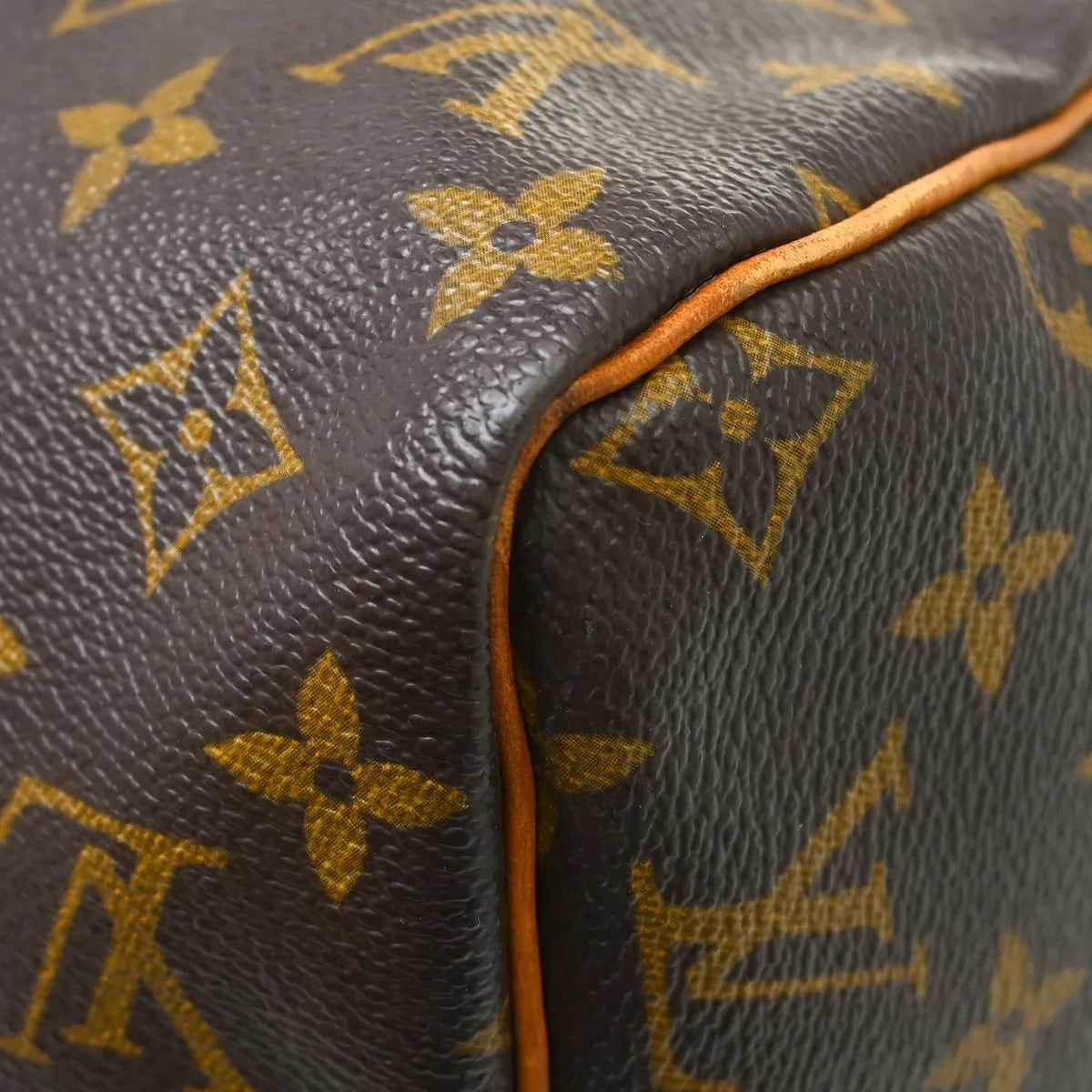 Louis Vuitton Speedy Handbag Monogram Canvas Brown Canvas Handbag (Pre-Owned)