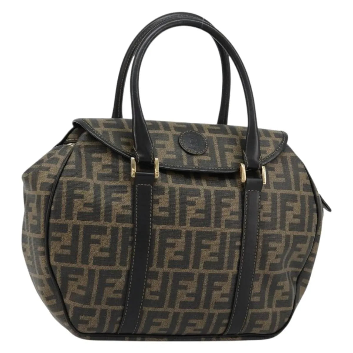 Fendi Zucca Tote Ff Motif Multicolour Canvas Handbag (Pre-Owned)
