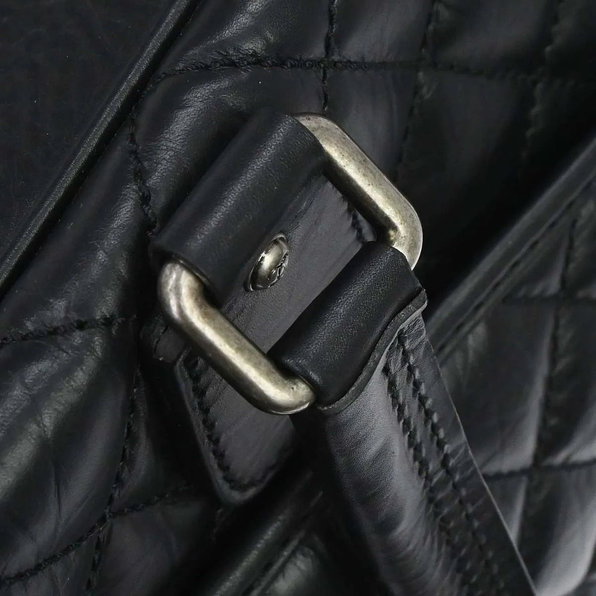 Chanel Chanel Paris New York Line Carry-On Bag Calfskin Black Calfskin Travel Bag Bag (Pre-Owned)