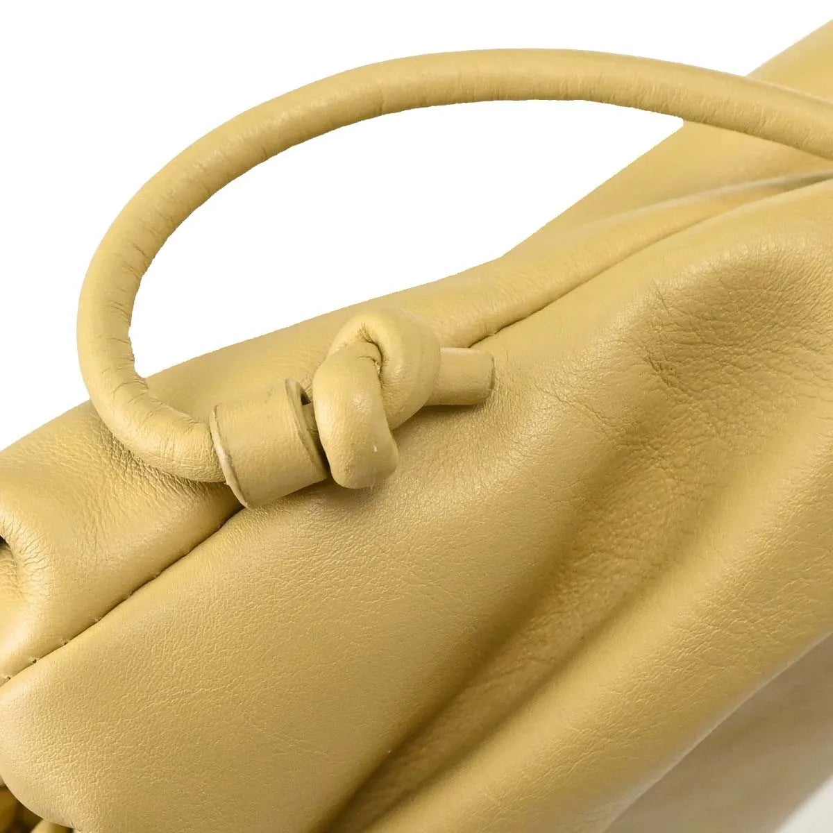 Bottega Veneta The Fringe Leather Beige Leather Clutche & Pouche Bag (Pre-Owned)
