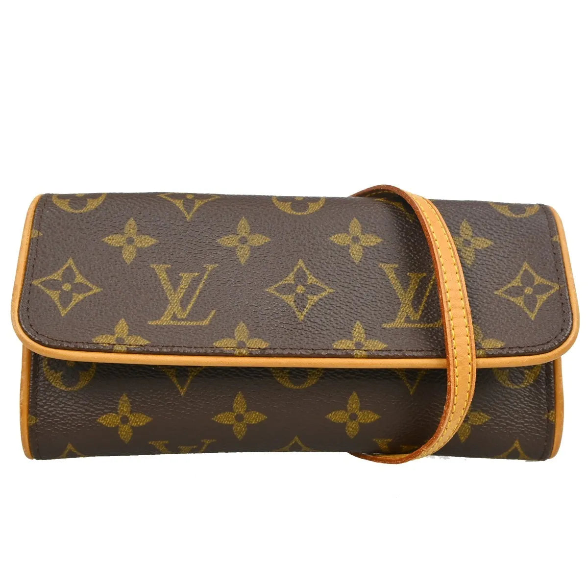Louis Vuitton Twin Monogram Canvas Brown Canvas Clutche & Pouche Bag (Pre-Owned)