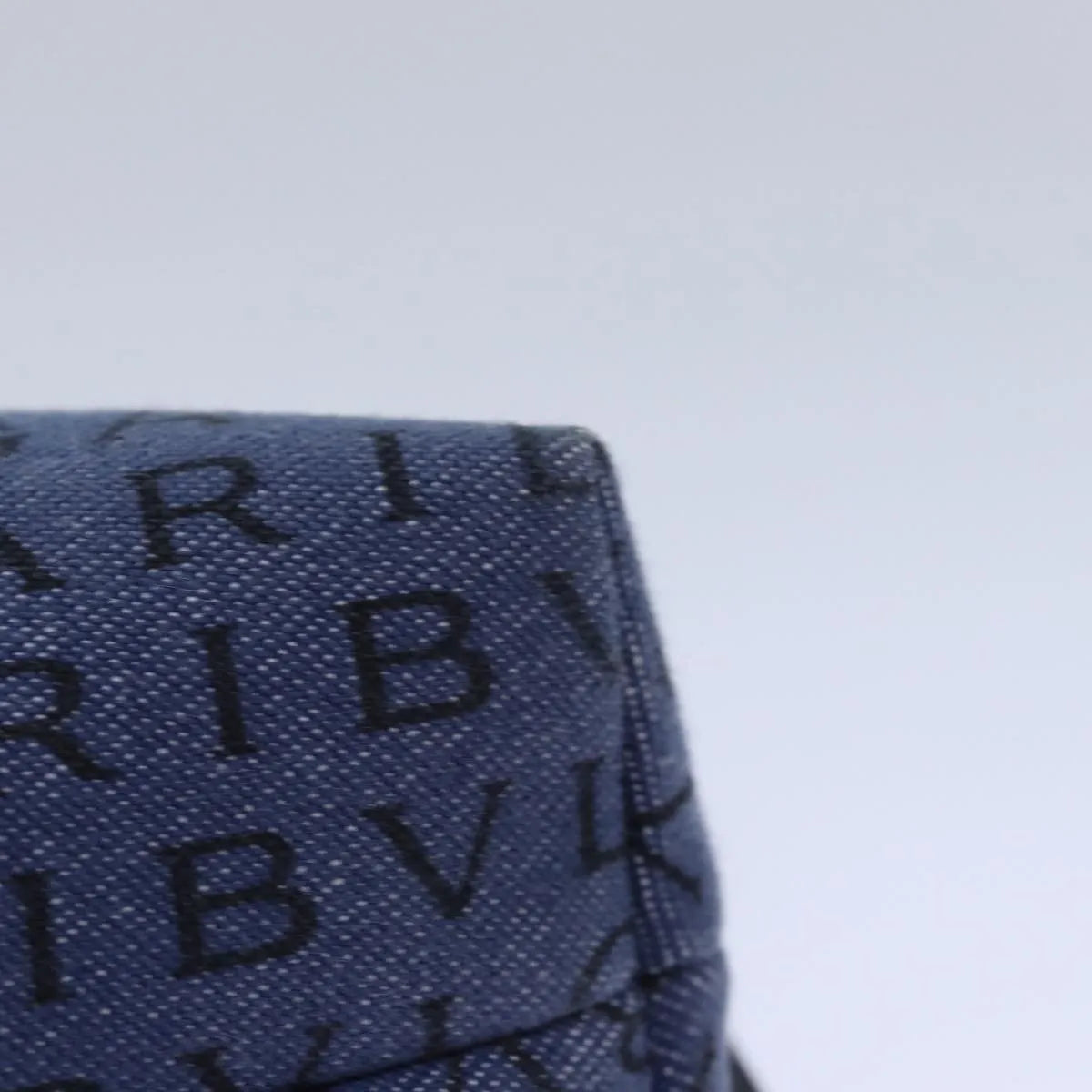 Bvlgari Pouch Canvas Blue Canvas Clutche & Pouche Bag (Pre-Owned)