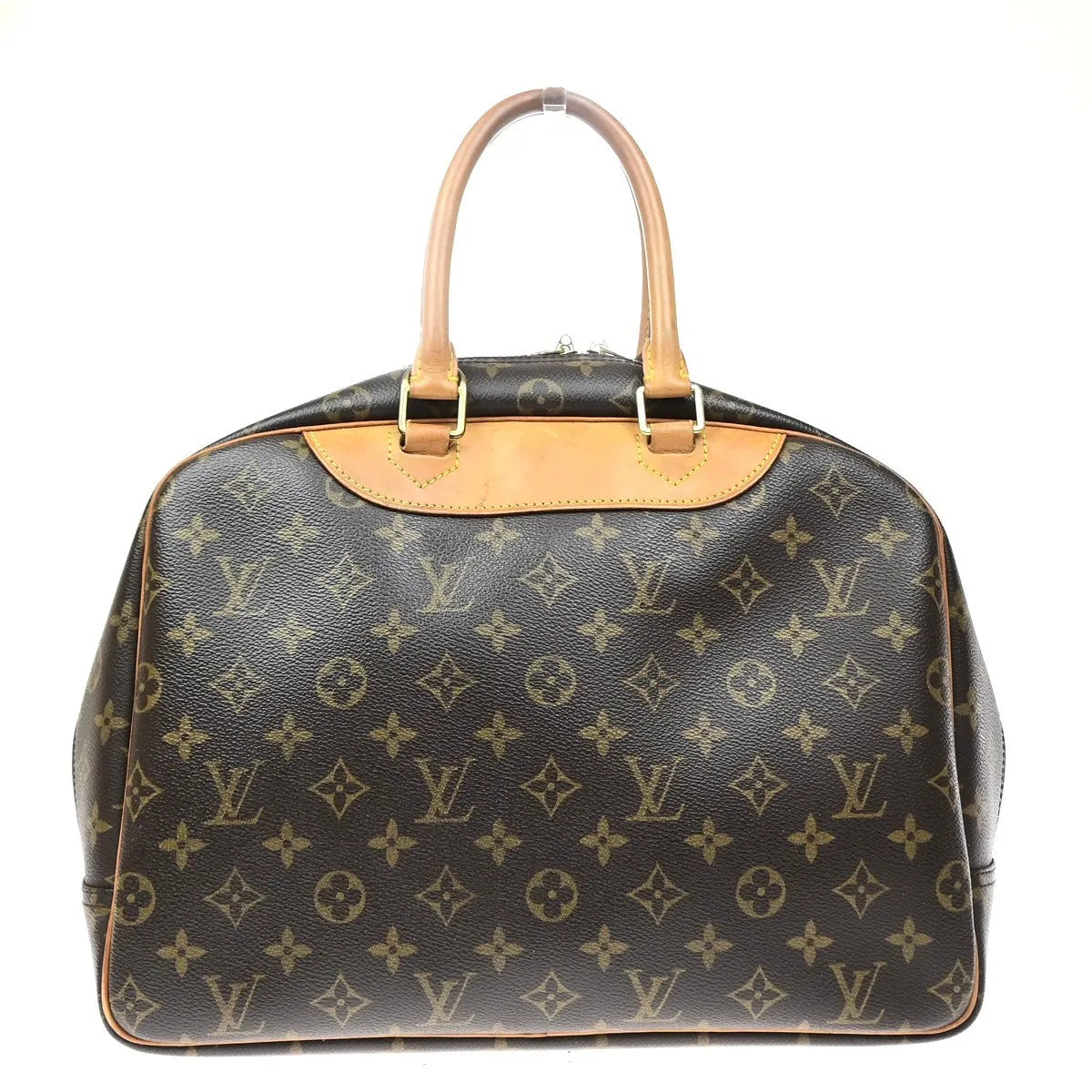 Louis Vuitton Deauville Monogram Brown Canvas Handbag (Pre-Owned)