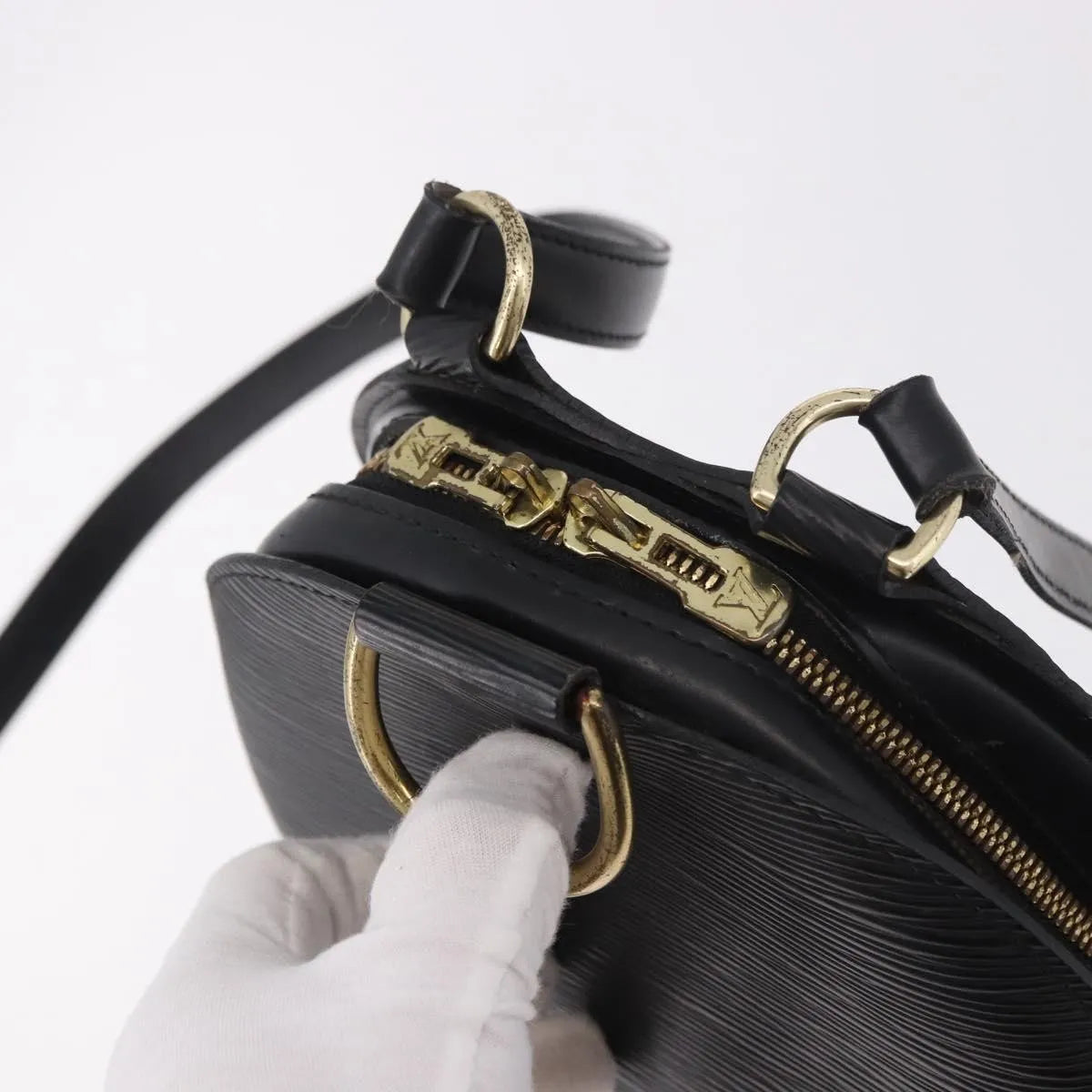 Louis Vuitton Mabillon Epi Leather Black Leather Backpack Bag (Pre-Owned)