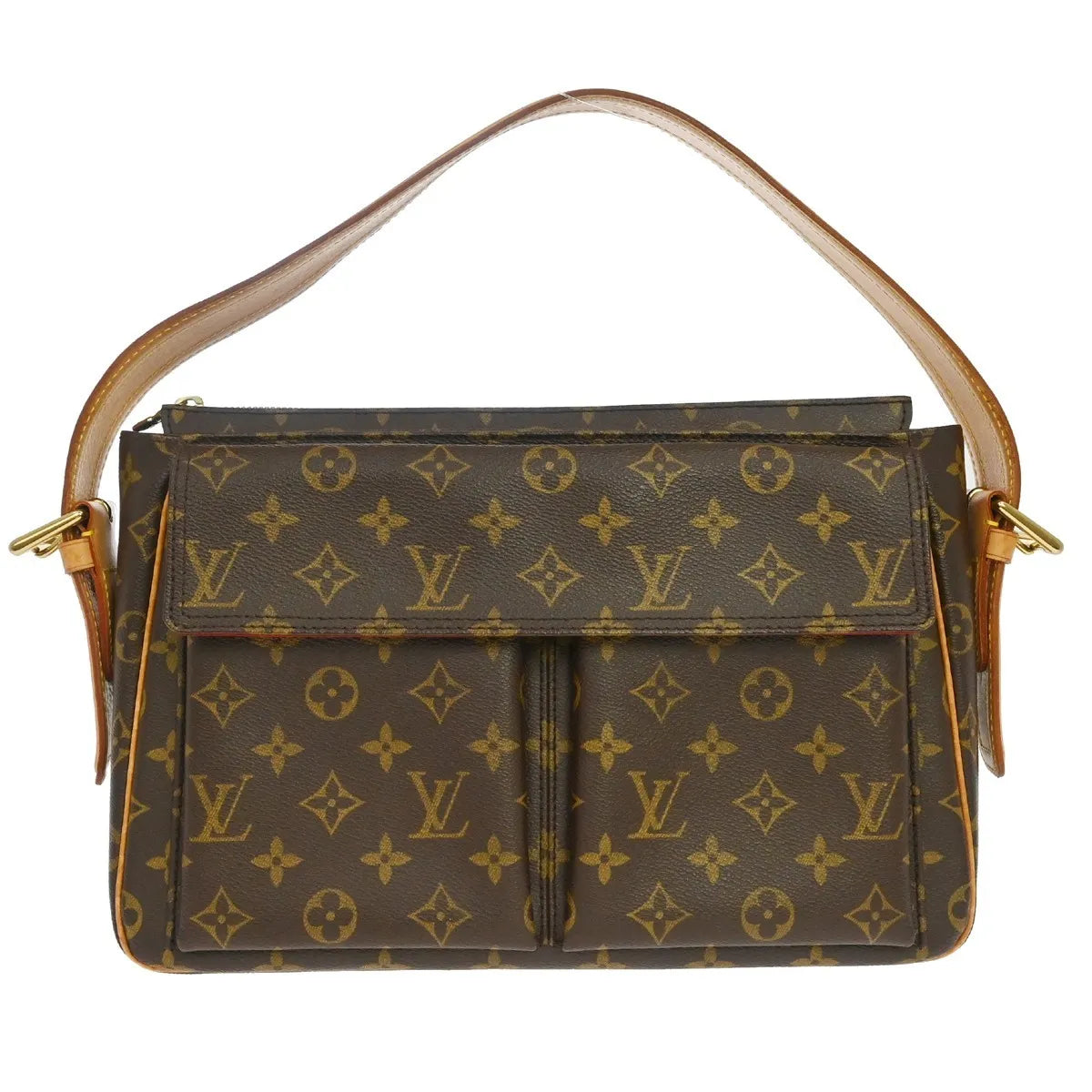 Louis Vuitton Viva Cite Monogram Canvas Brown Canvas Shoulder Bag Bag (Pre-Owned)