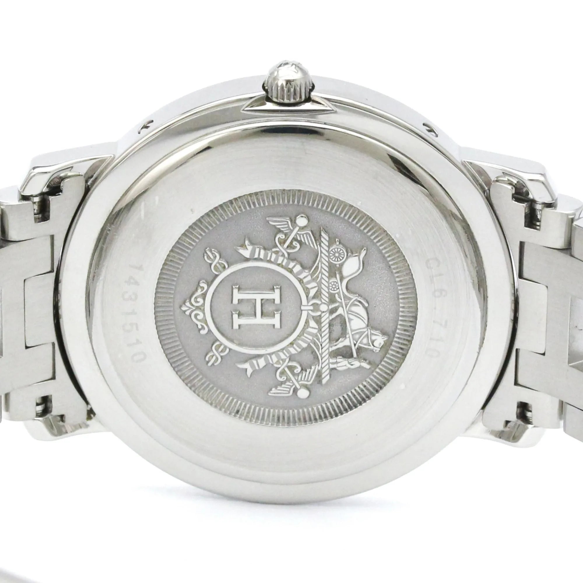 Hermes Clipper Quartz Stainless Steel Watch (Pre-Owned)