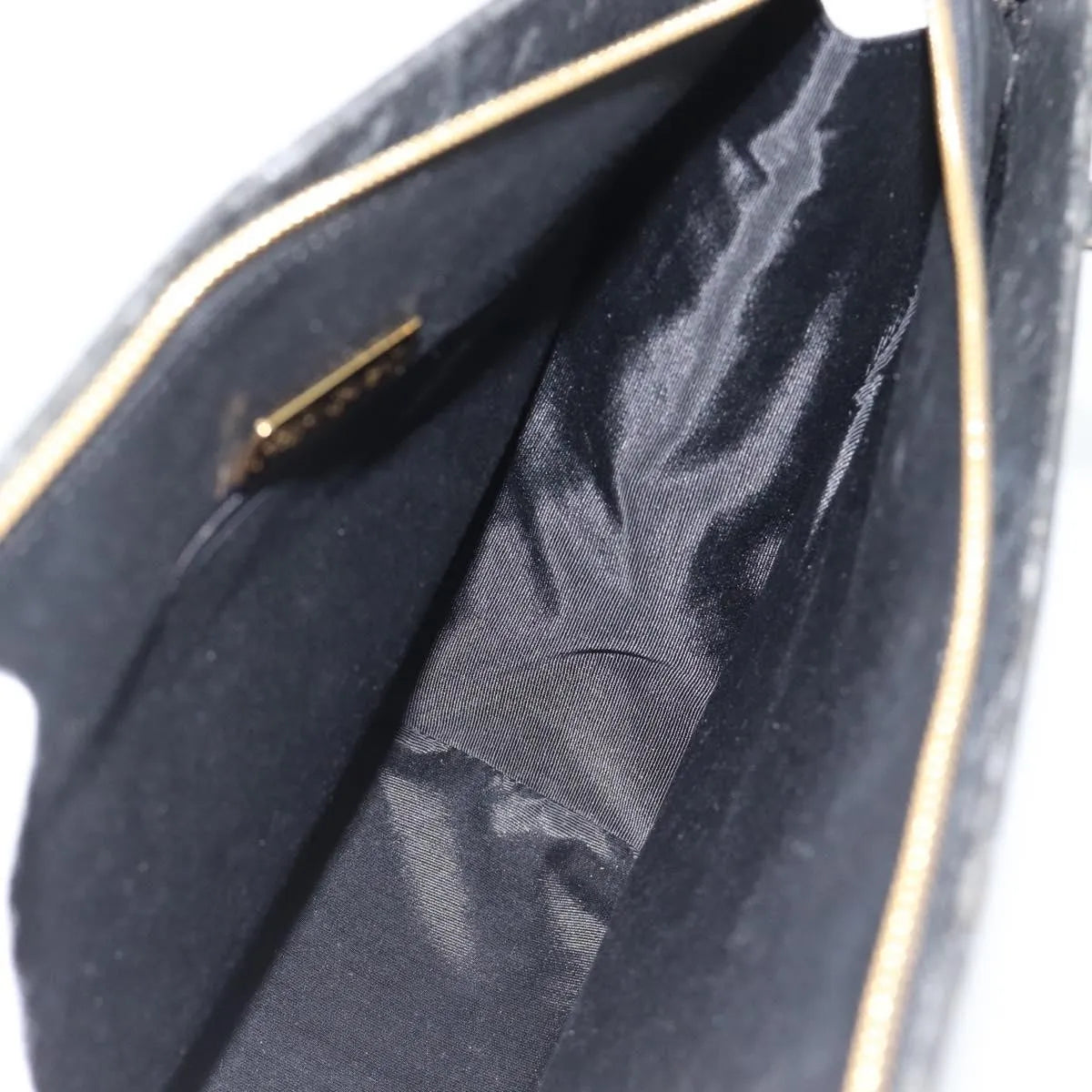 Saint Laurent Vintage Leather Black Leather Tote Bag Bag (Pre-Owned)