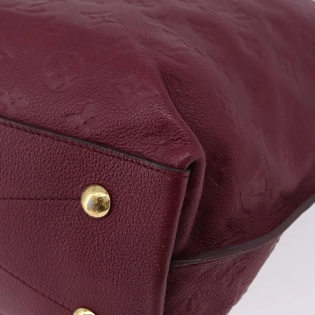 Louis Vuitton Metis Hobo Monogram Empreinte Leather Burgundy Leather Handbag (Pre-Owned)