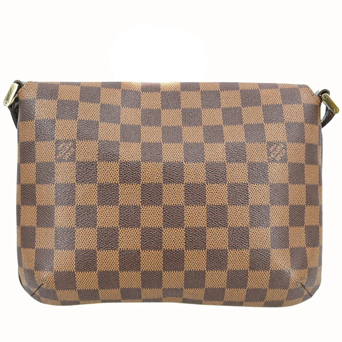 Louis Vuitton Musette Tango Damier Ebene Brown Canvas Shoulder Bag Bag (Pre-Owned)