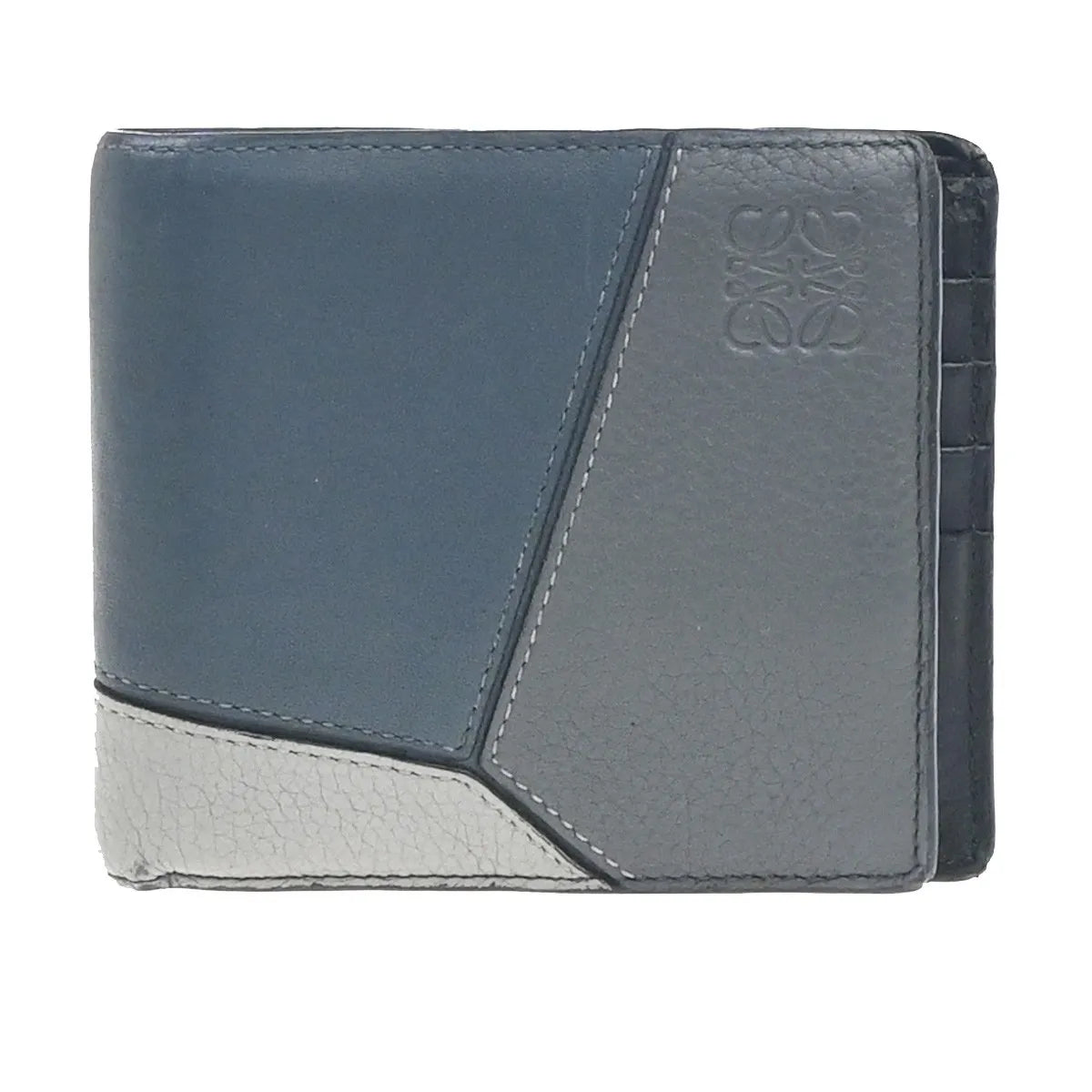 Loewe Puzzle Stitches Bifold Wallet Leather Multicolour Leather Wallets Accessory (Pre-Owned)