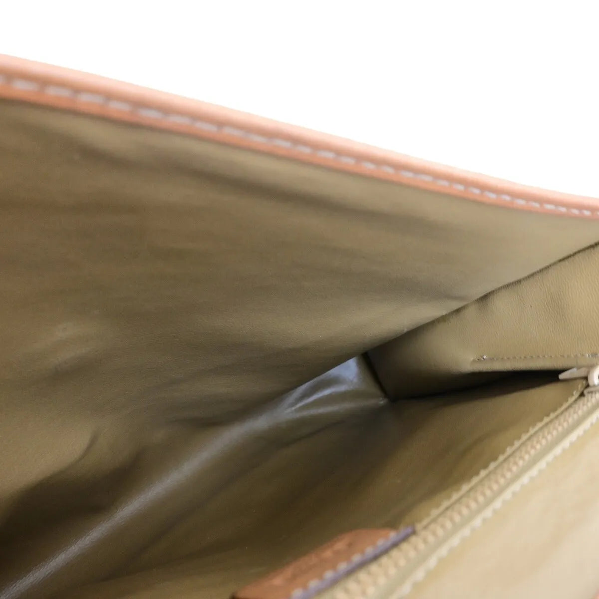 Celine Vintage Macadam Canvas And Leather Brown Canvas Shoulder Bag Bag (Pre-Owned)