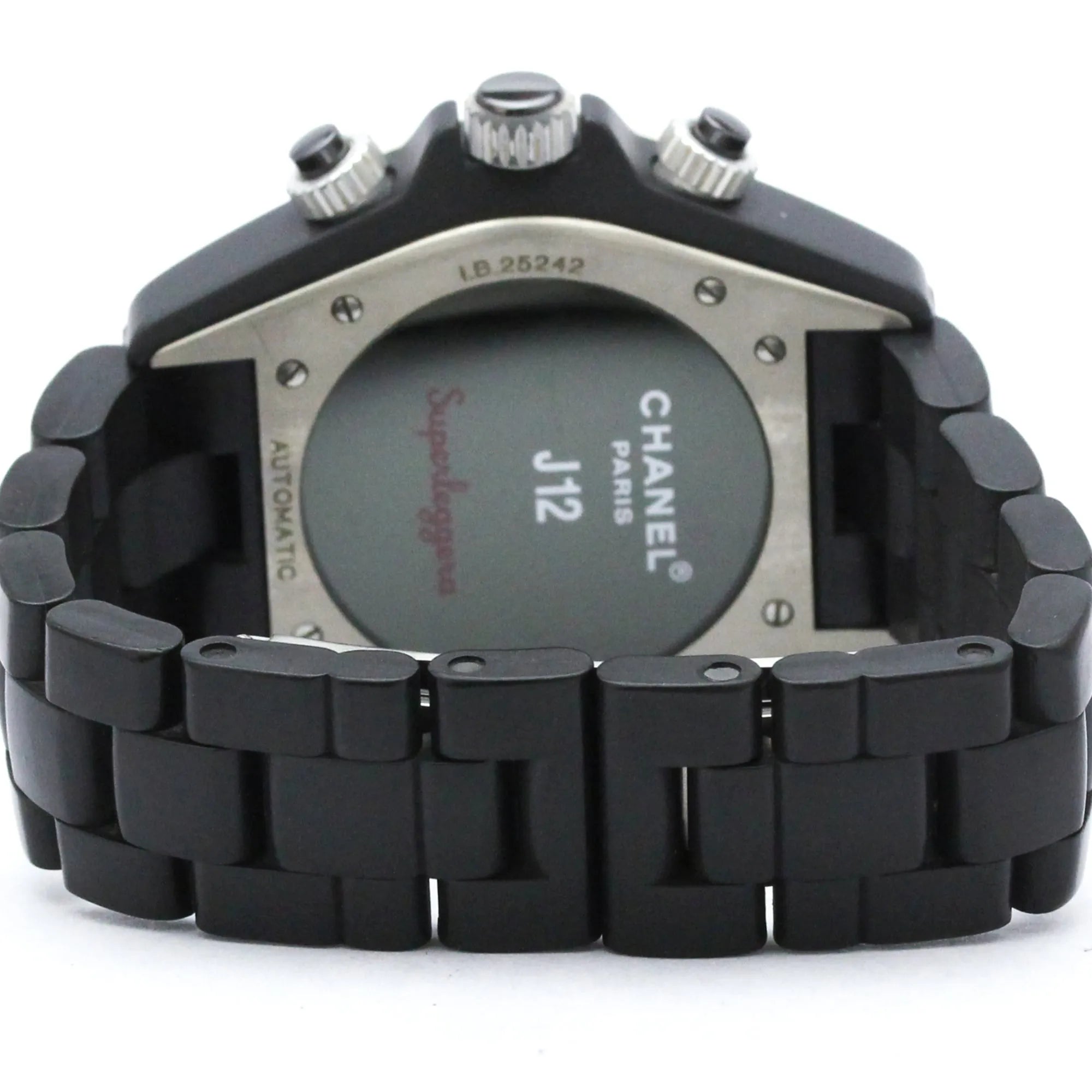 Chanel J12 Chronograph Automatic Ceramic And Stainless Steel Watch (Pre-Owned)