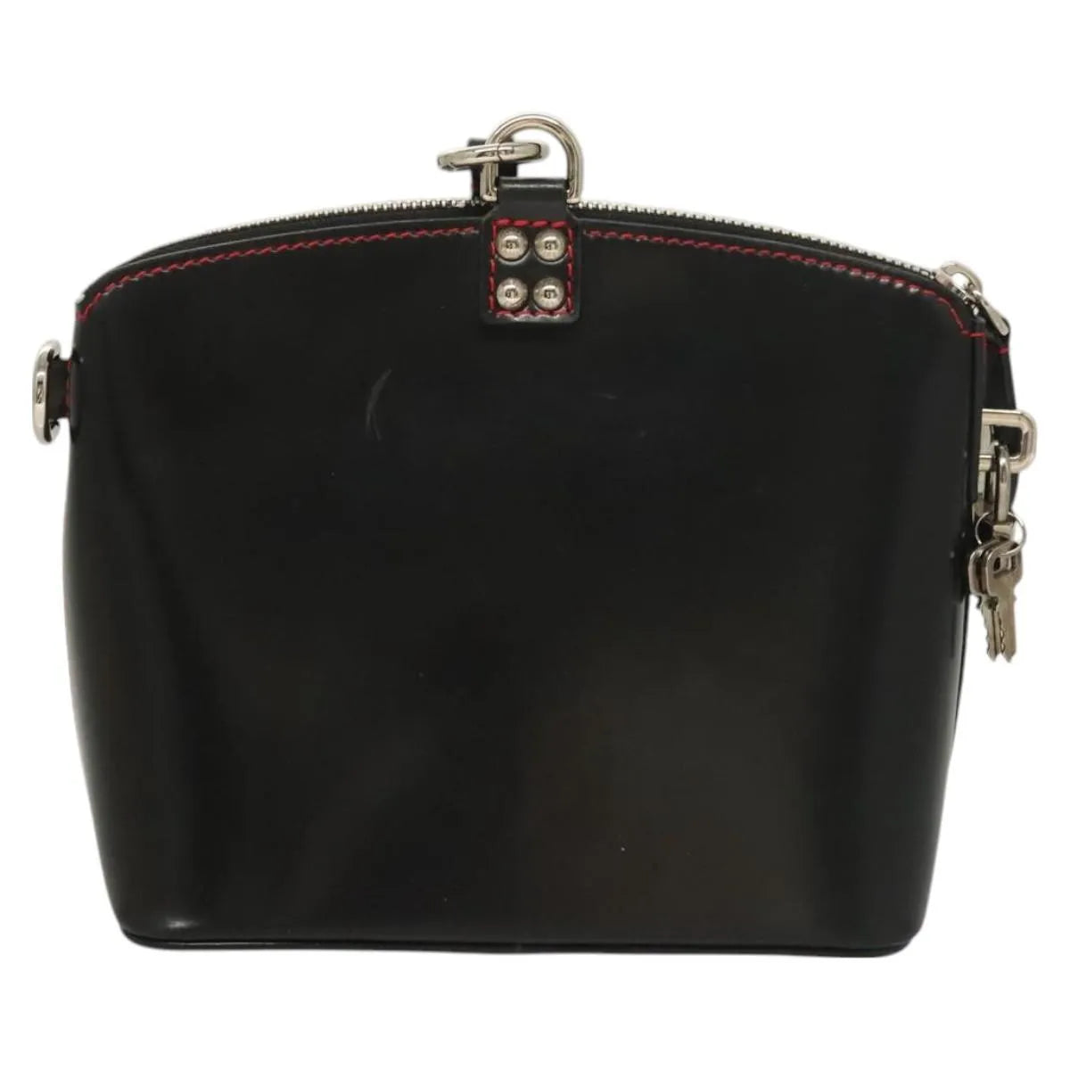 Louis Vuitton Suhari Lockit Leather Black Leather Handbag (Pre-Owned)