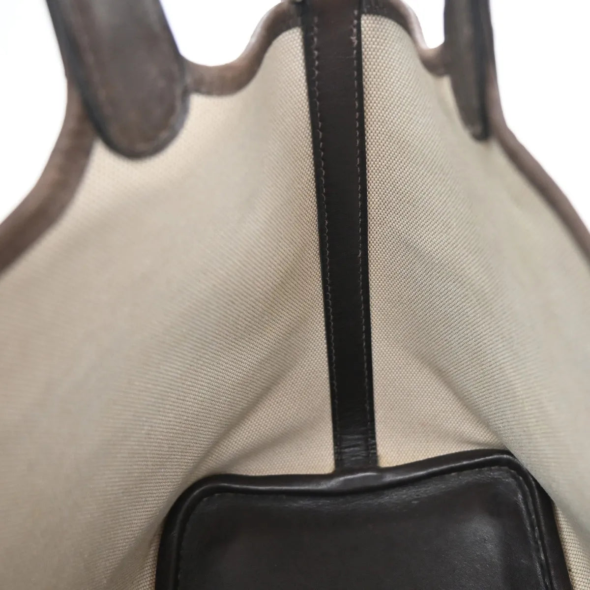 Hermes Picotin Toile And Leather Beige Canvas Bag (Pre-Owned)