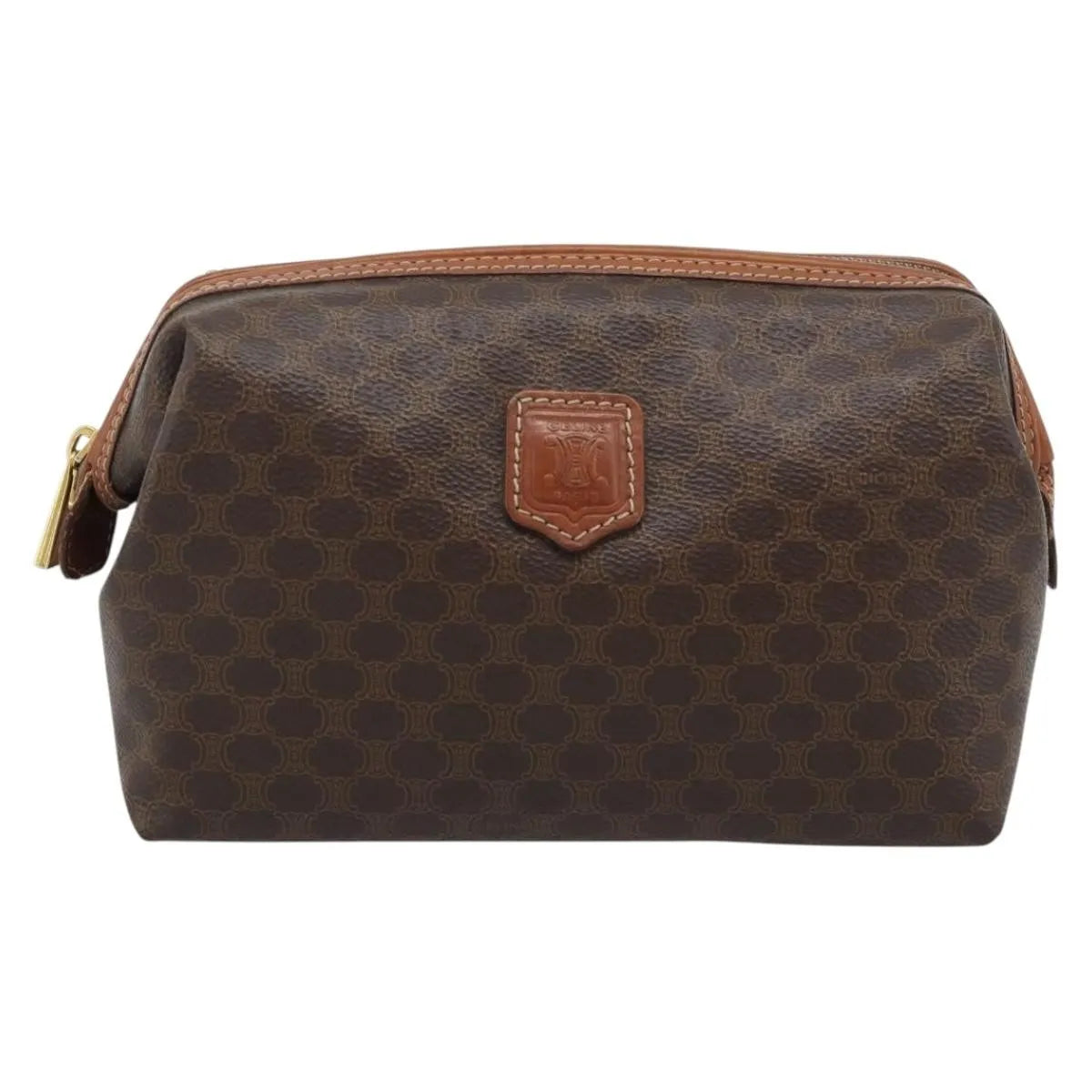 Celine C Macadam Canvas Brown Canvas Clutche & Pouche Bag (Pre-Owned)