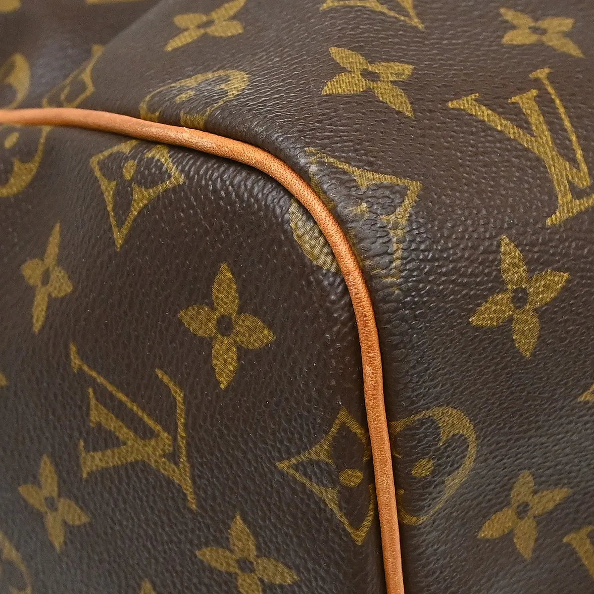 Louis Vuitton Keepall Bag Monogram Canvas Brown Canvas Travel Bag Bag (Pre-Owned)