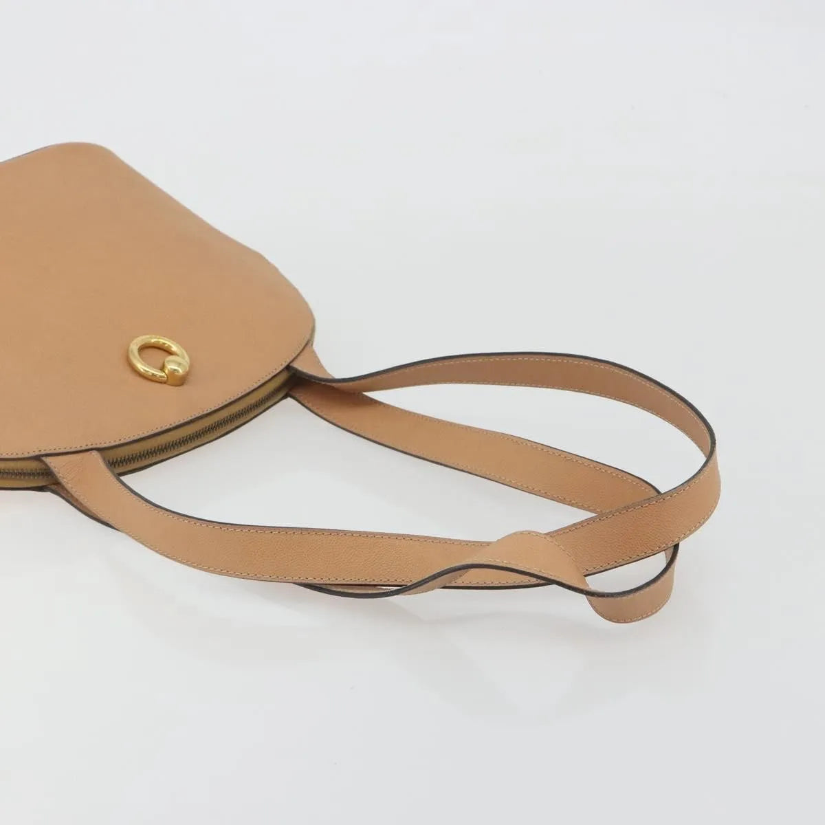 Celine Vintage Leather Beige Leather Shoulder Bag Bag (Pre-Owned)