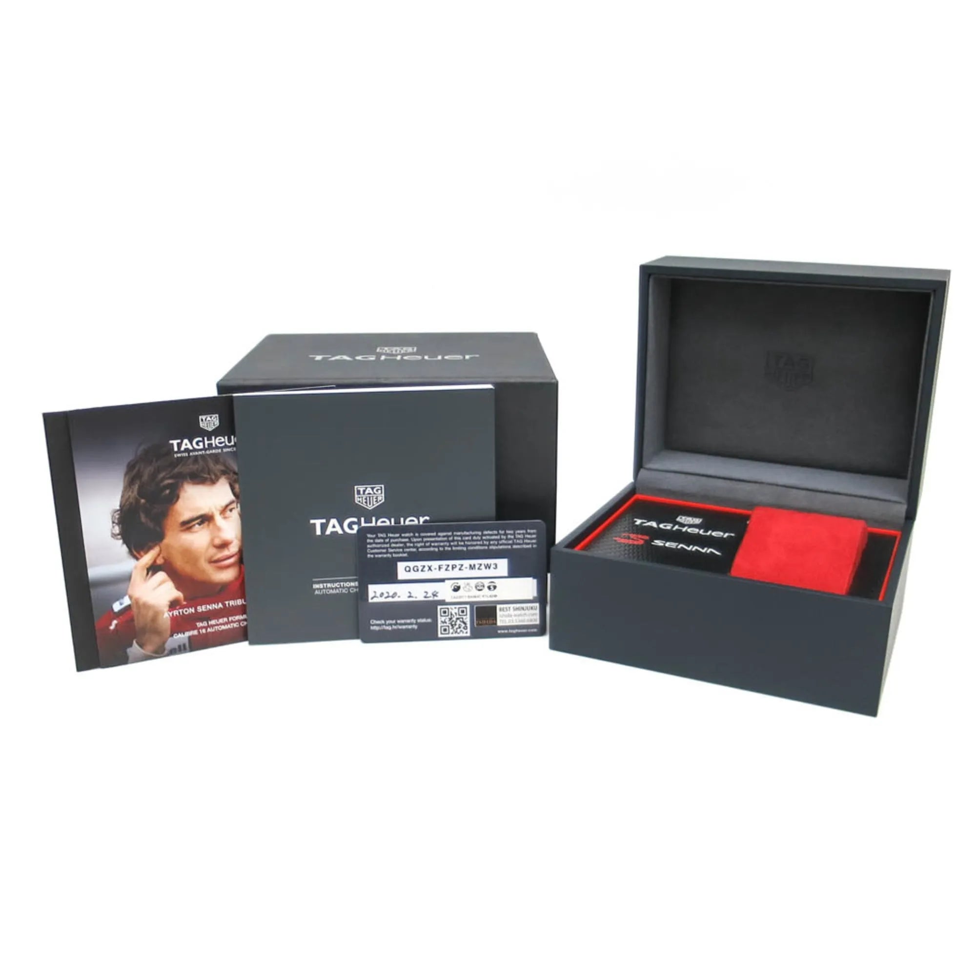 Tag Heuer Formula 1 Senna Calibre 16 Chronograph Automatic Stainless Steel And Leather Watch (Pre-Owned)