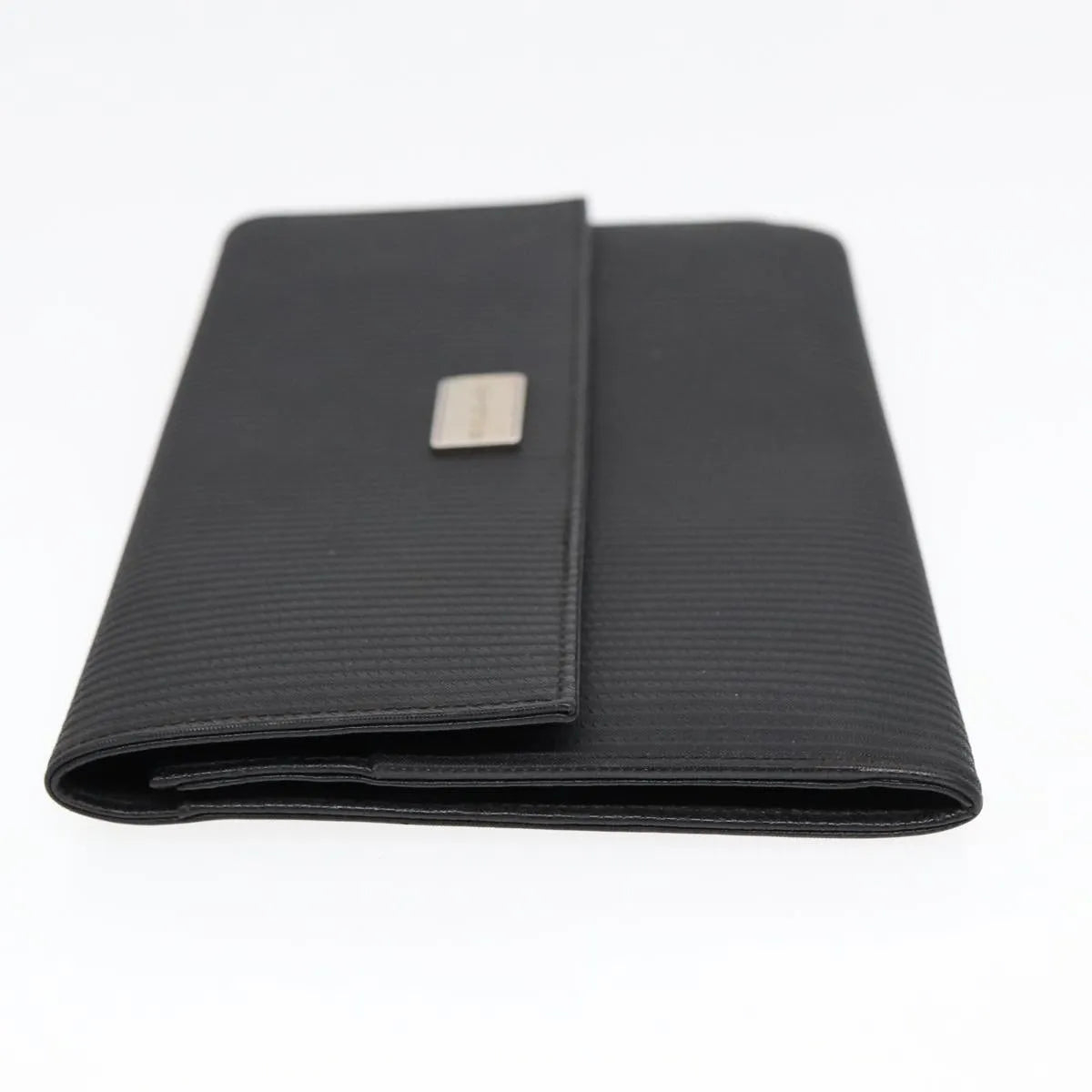 Bvlgari Clutch Pvc Leather Black Pvc Clutche & Pouche Bag (Pre-Owned)