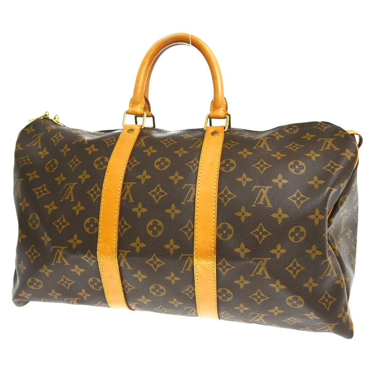 Louis Vuitton Keepall Monogram Canvas Brown Canvas Travel Bag Bag (Pre-Owned)