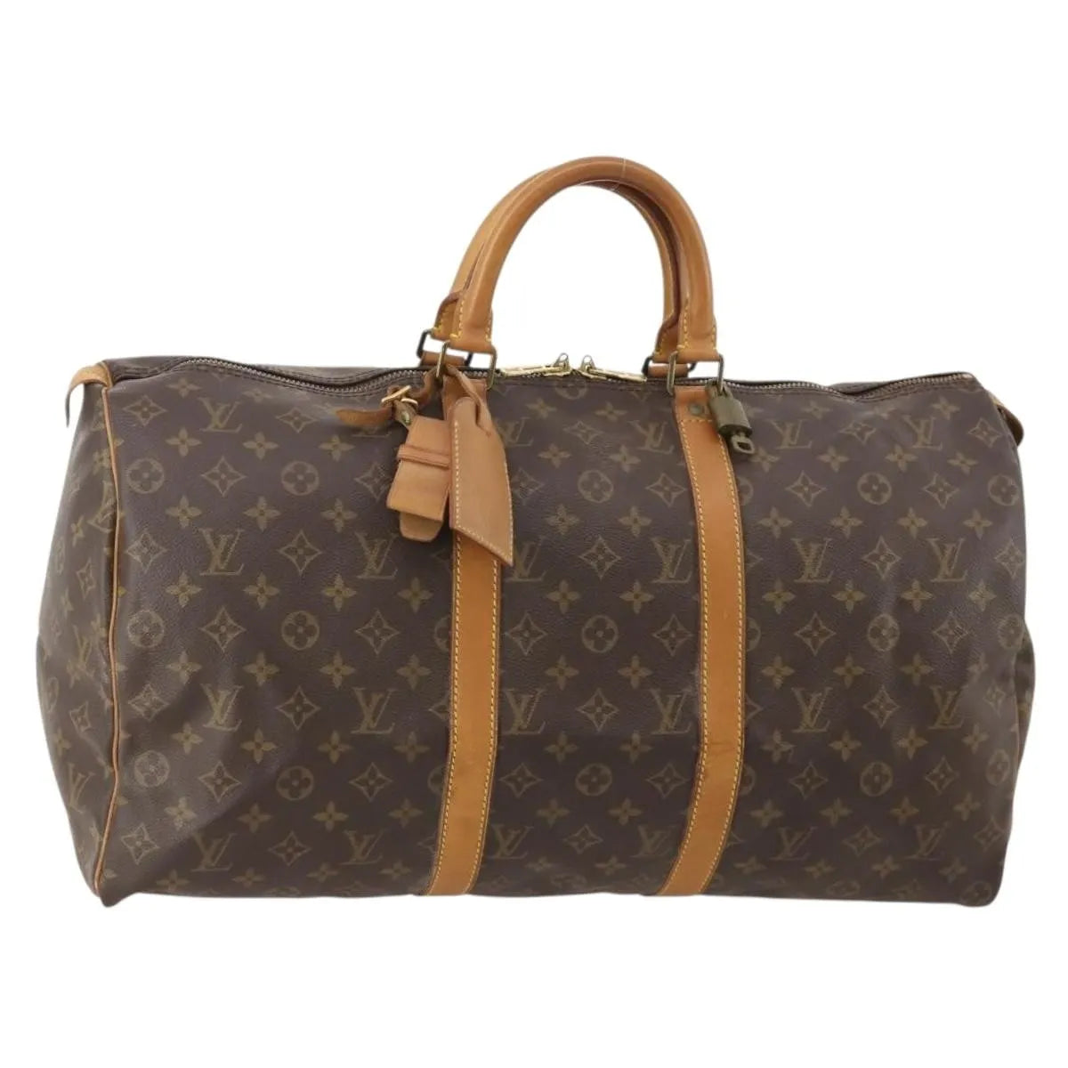 Louis Vuitton Keepall Monogram Canvas Brown Canvas Travel Bag Bag (Pre-Owned)