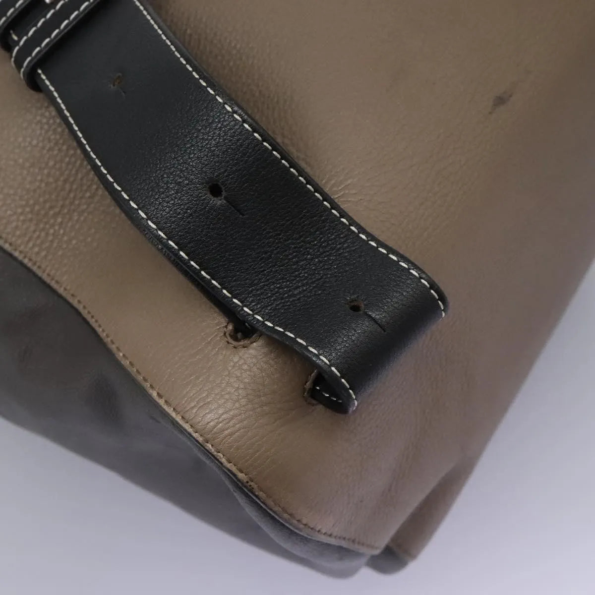Loewe Anton Sling Bag Leather Gray Leather Backpack Bag (Pre-Owned)