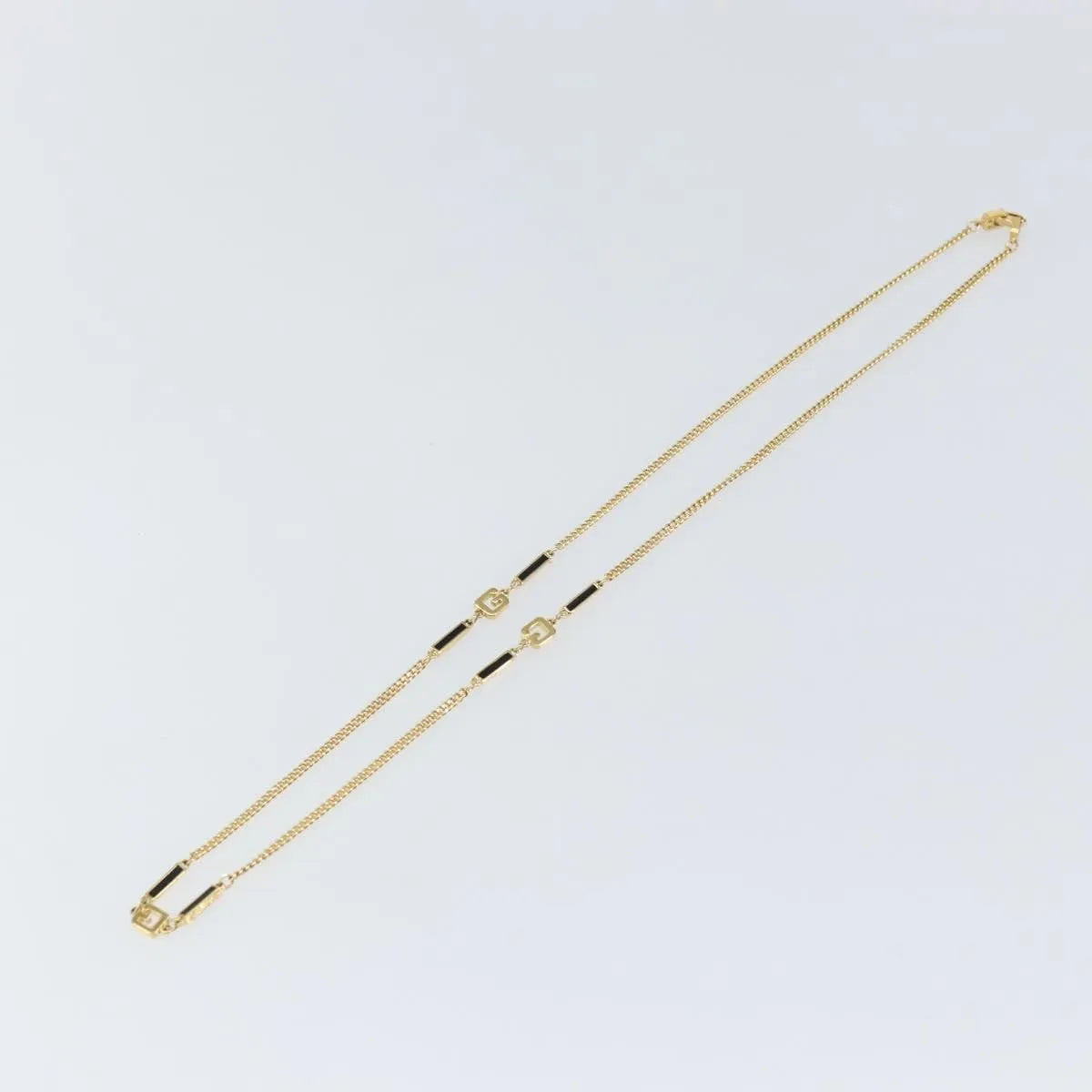 Givenchy Logo G Metal Gold Metal Necklace Jewelry (Pre-Owned)