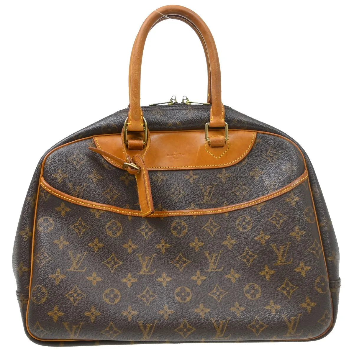 Louis Vuitton Deauville Monogram Canvas Brown Canvas Handbag (Pre-Owned)