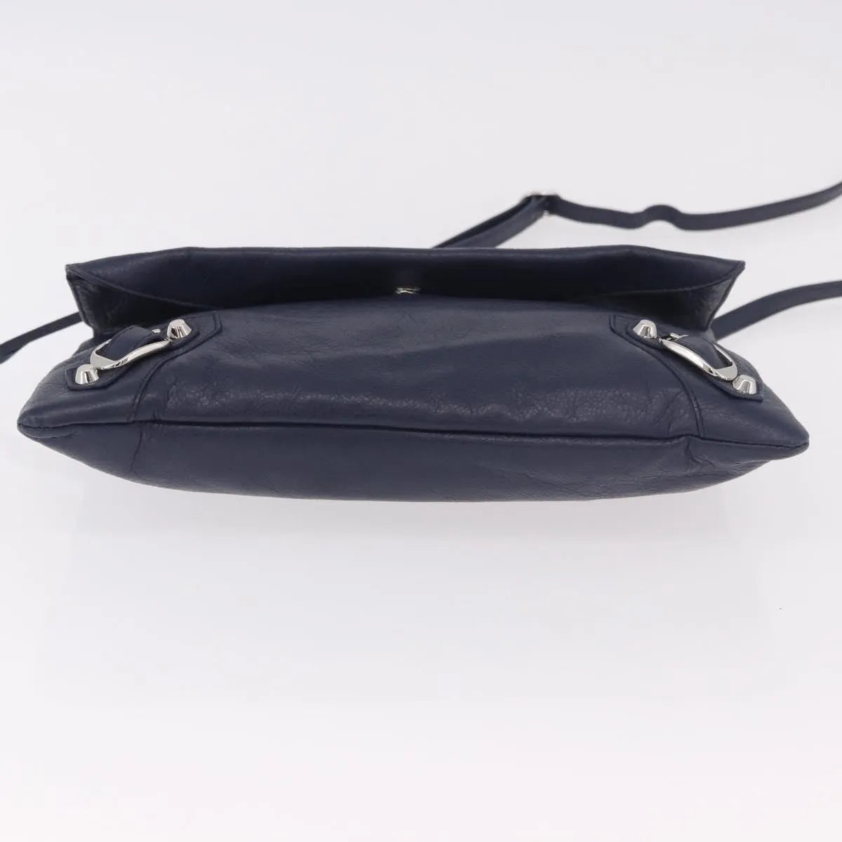 Balenciaga Classic Studs Envelope Strap Clutch Leather Navy Leather Clutche & Pouche Bag (Pre-Owned)