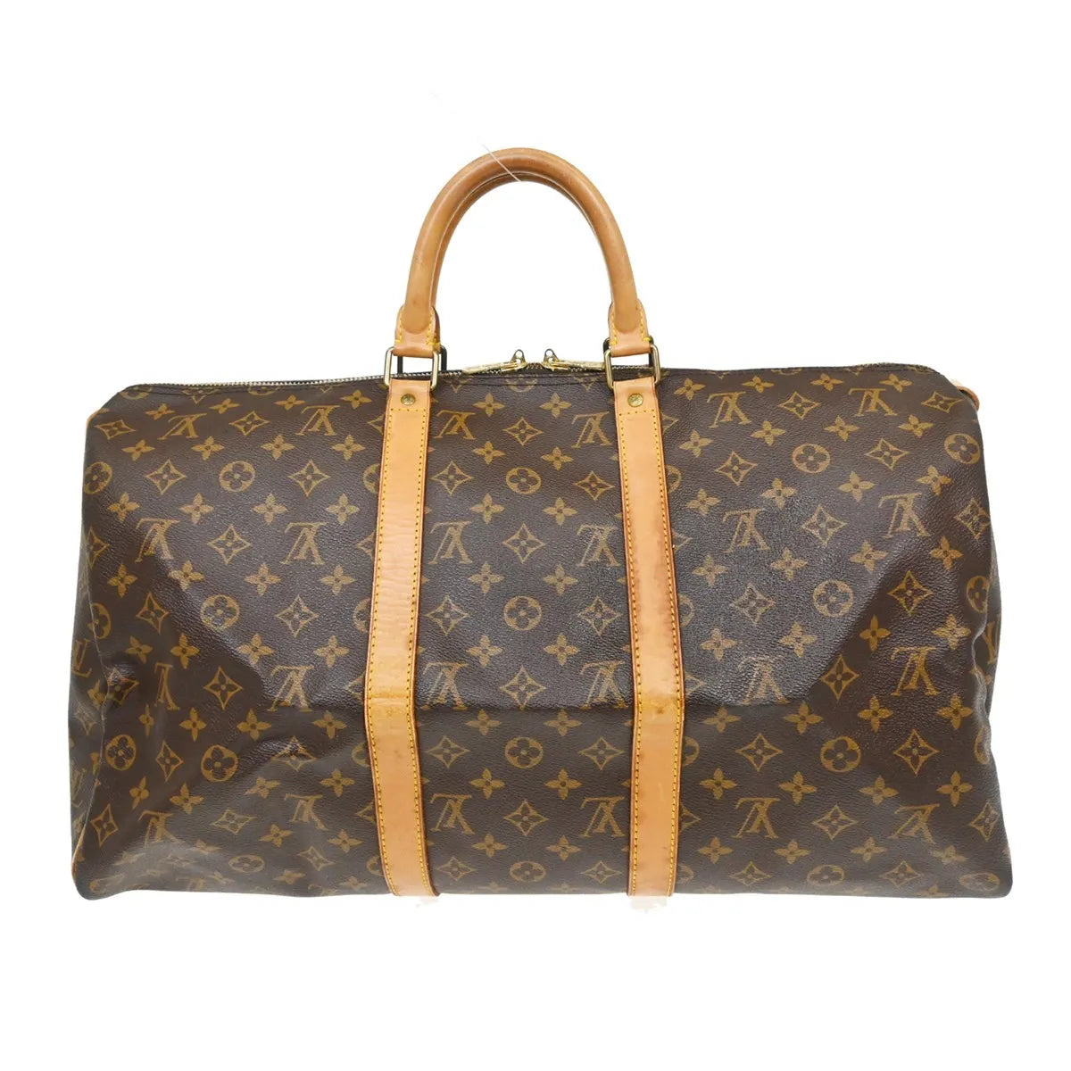 Louis Vuitton Keepall Bag Monogram Canvas Brown Canvas Travel Bag Bag (Pre-Owned)