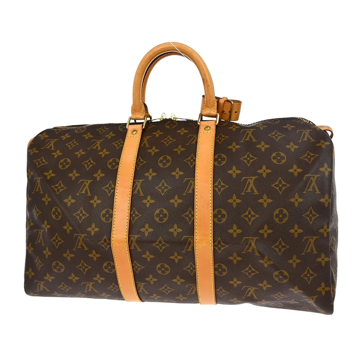 Louis Vuitton Keepall Bag Monogram Canvas Brown Canvas Travel Bag Bag (Pre-Owned)