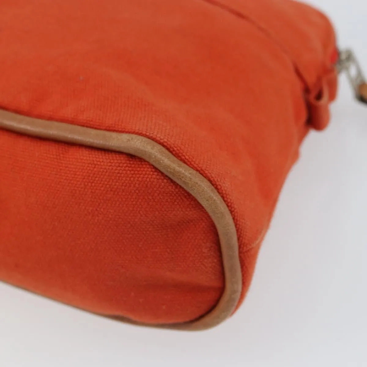 Hermes Bolide Canvas Orange Canvas Clutche & Pouche Bag (Pre-Owned)