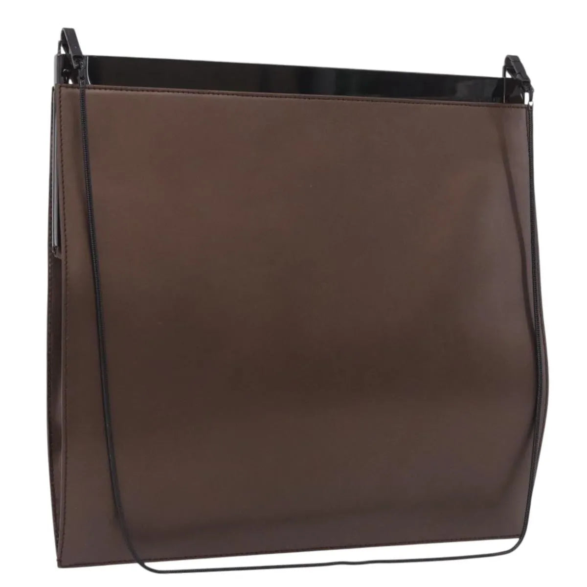 Gucci Vintage Leather Brown Leather Shoulder Bag Bag (Pre-Owned)