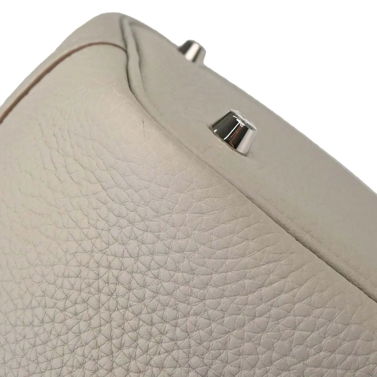 Hermes Picotin Lock Clemence Beige Leather Handbag (Pre-Owned)