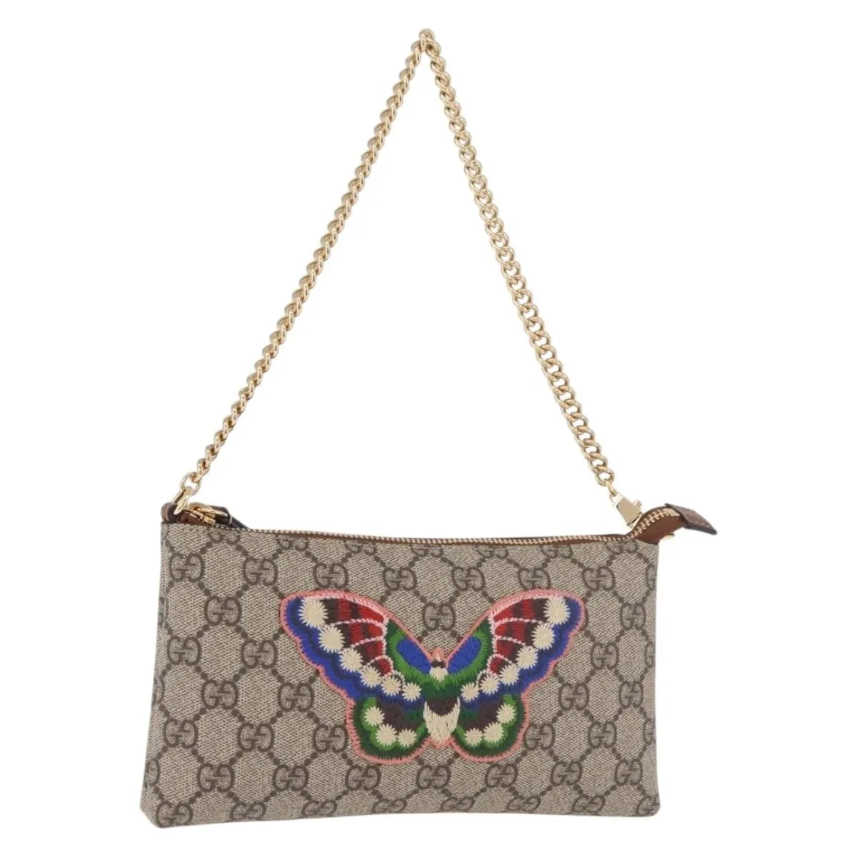 Gucci Pochette Gg Canvas Beige Pvc Clutche & Pouche Bag (Pre-Owned)