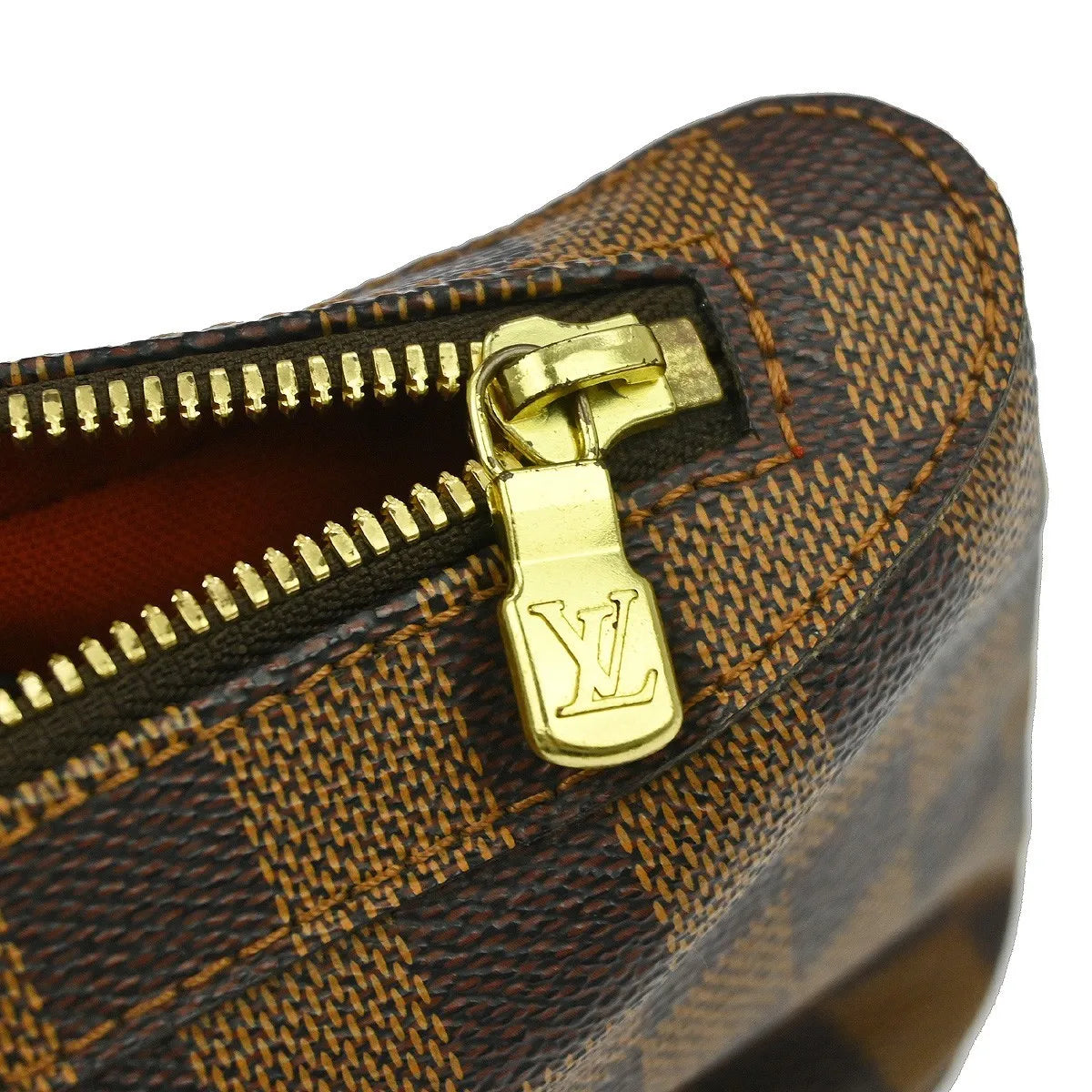 Louis Vuitton Geronimos Waist Damier Ebene Brown Canvas Shoulder Bag Bag (Pre-Owned)