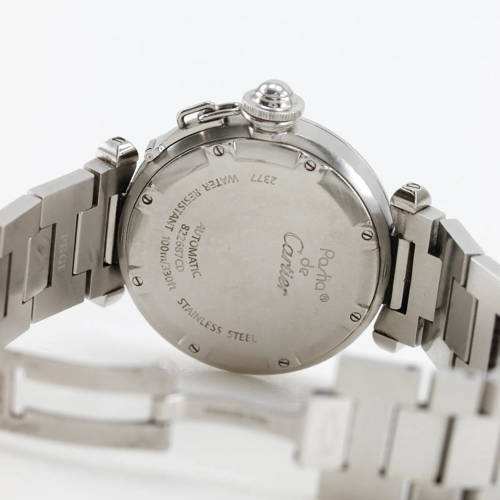 Cartier Pasha C Gmt Automatic Stainless Steel Watch (Pre-Owned)