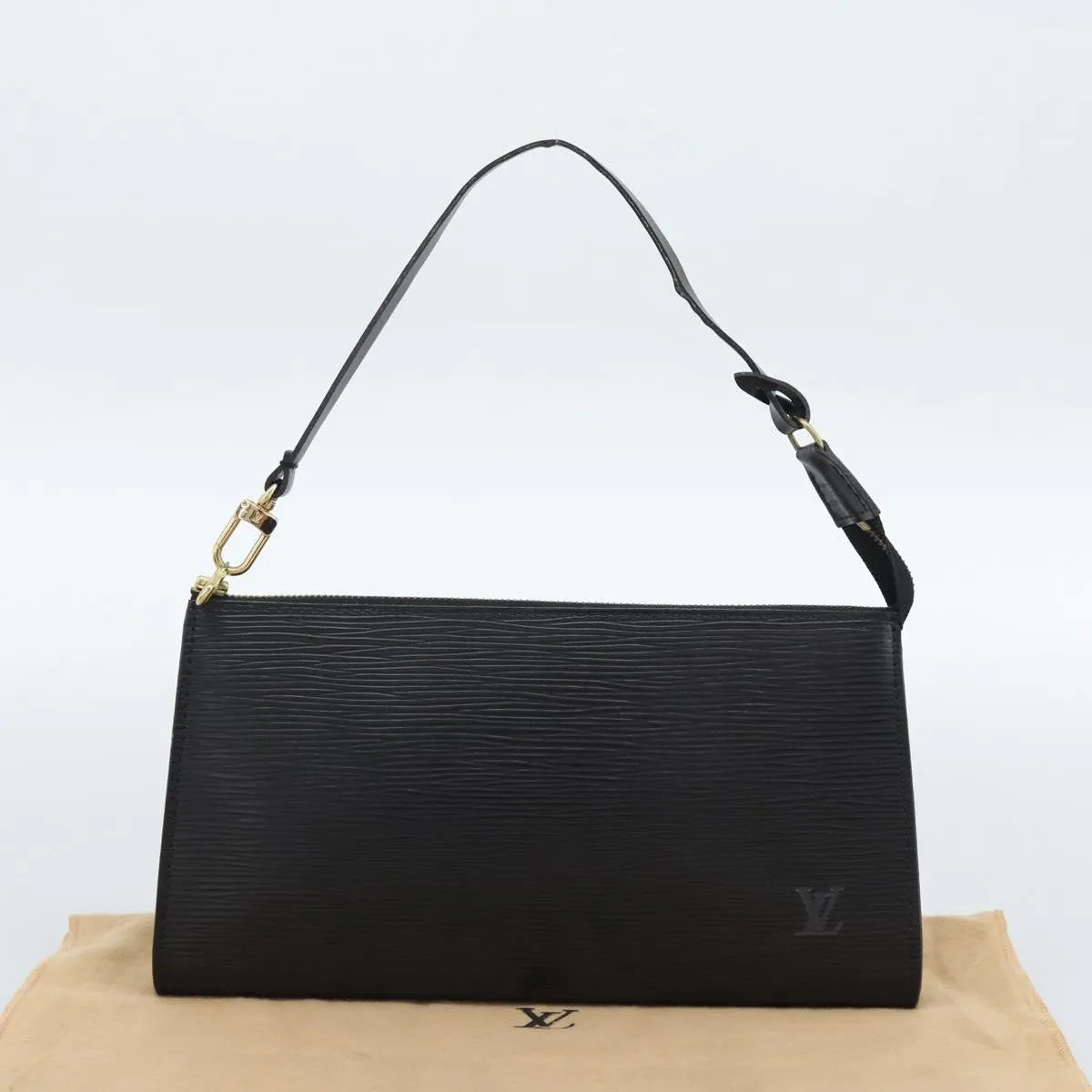 Louis Vuitton Pochette Accessoires Epi Black Leather Clutche & Pouche Bag (Pre-Owned)
