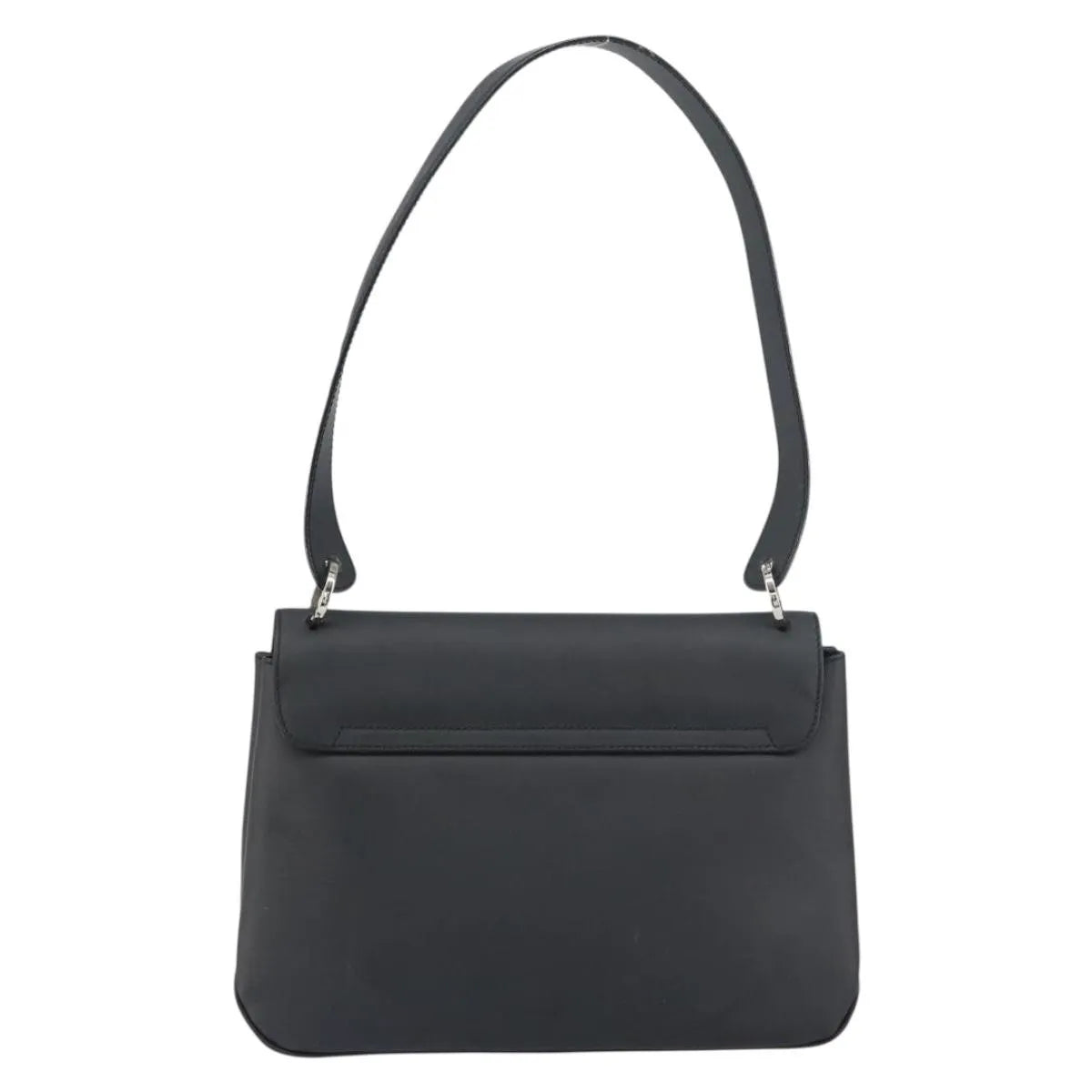 Salvatore Ferragamo Vala Leather Black Patent_Leather Shoulder Bag Bag (Pre-Owned)