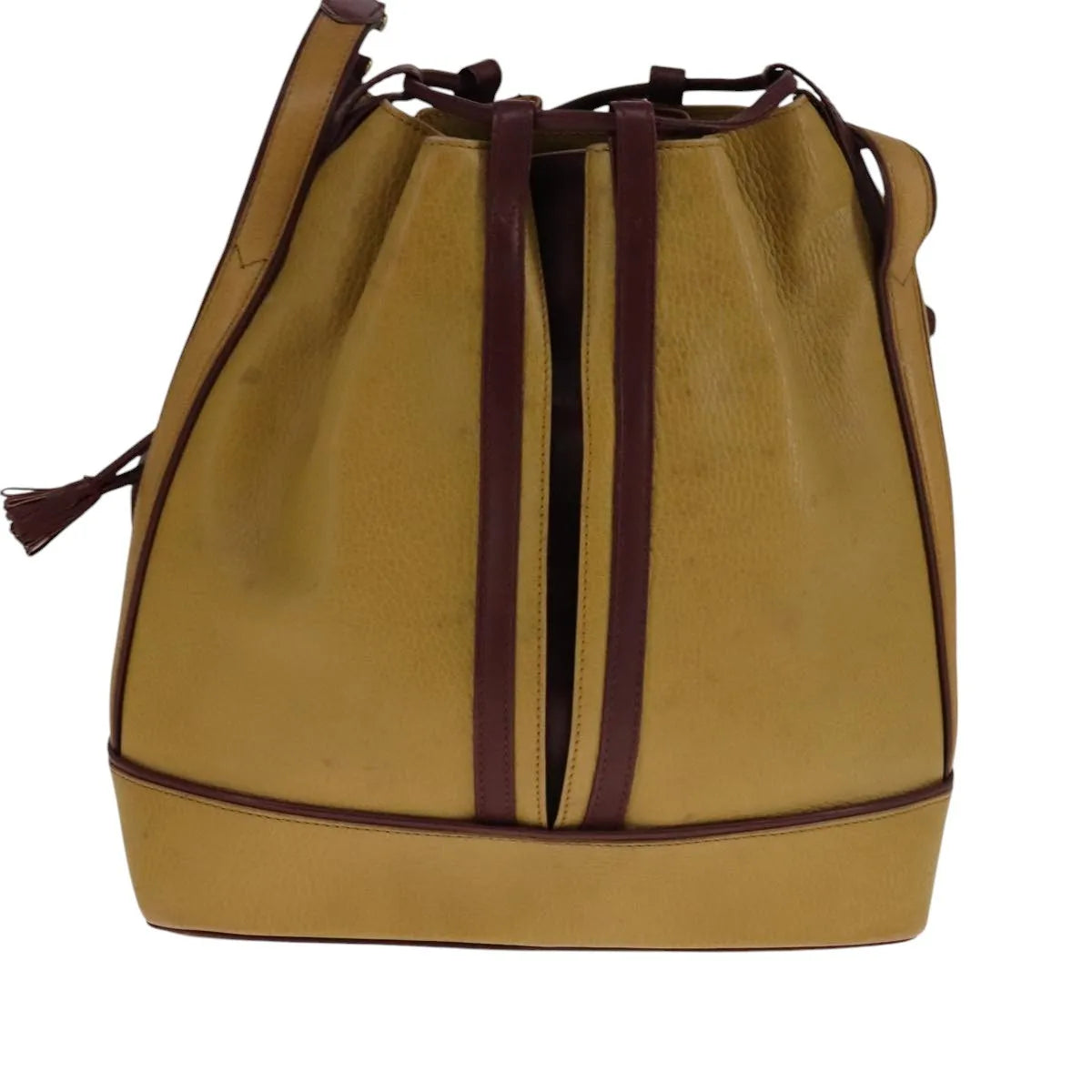 Cartier Must De Cartier Seau Leather Yellow Leather Shoulder Bag Bag (Pre-Owned)