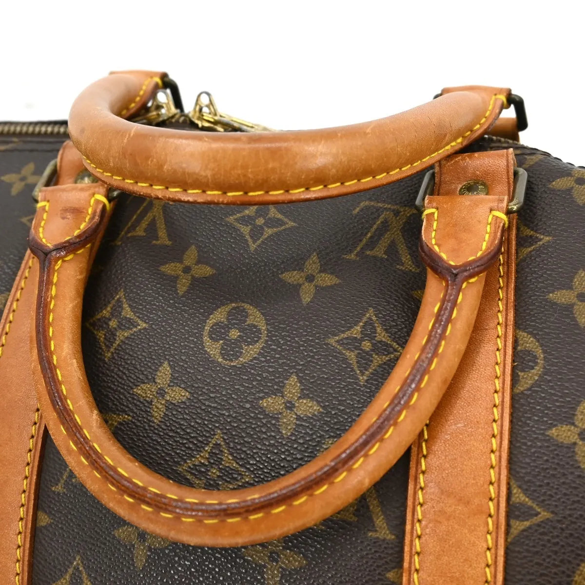 Louis Vuitton Keepall Monogram Canvas Brown Canvas Travel Bag Bag (Pre-Owned)