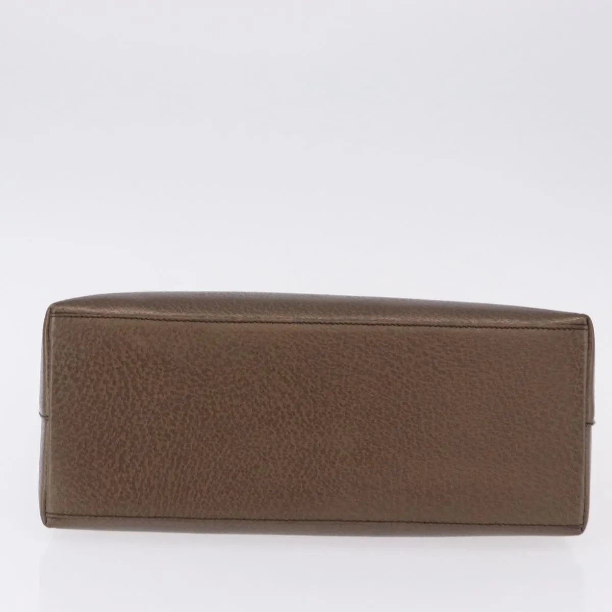 Gucci Vintage Bamboo Handle Leather Brown Leather Handbag (Pre-Owned)