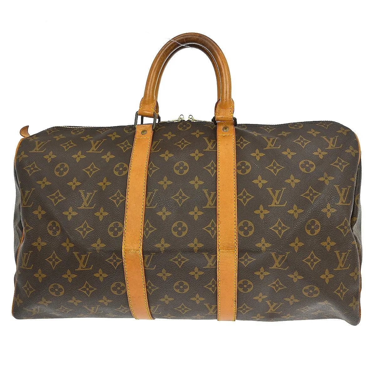 Louis Vuitton Keepall Bag Monogram Canvas Brown Canvas Travel Bag Bag (Pre-Owned)