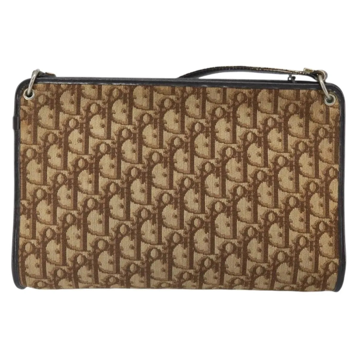 Christian Dior Vintage Trotter Canvas Brown Canvas Shoulder Bag Bag (Pre-Owned)