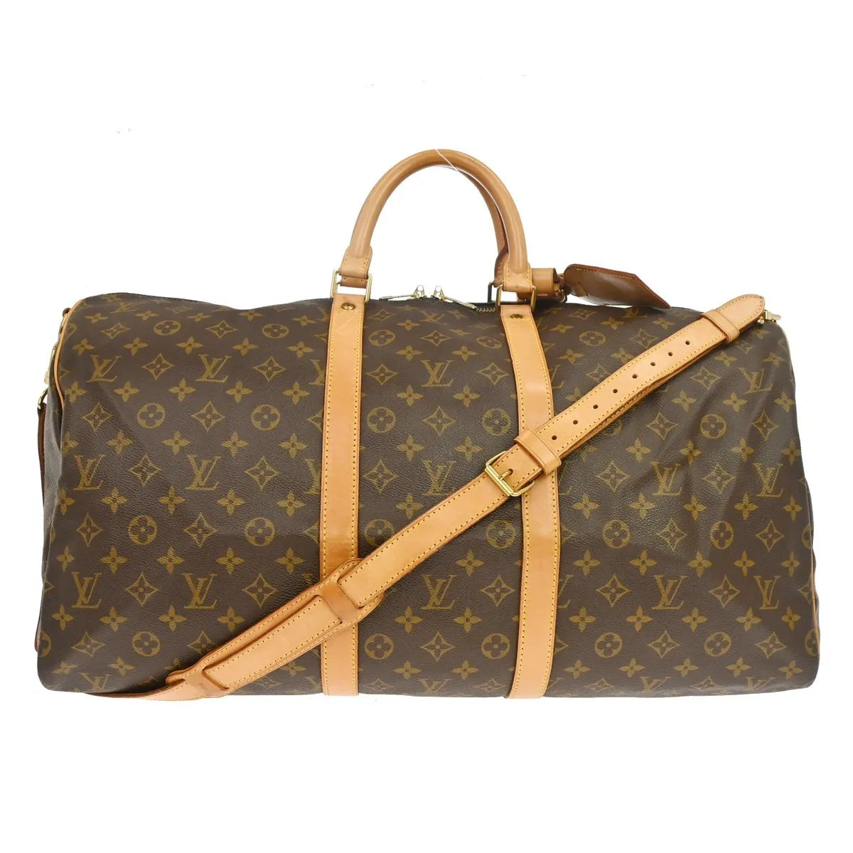 Louis Vuitton Keepall Monogram Brown Canvas Travel Bag Bag (Pre-Owned)