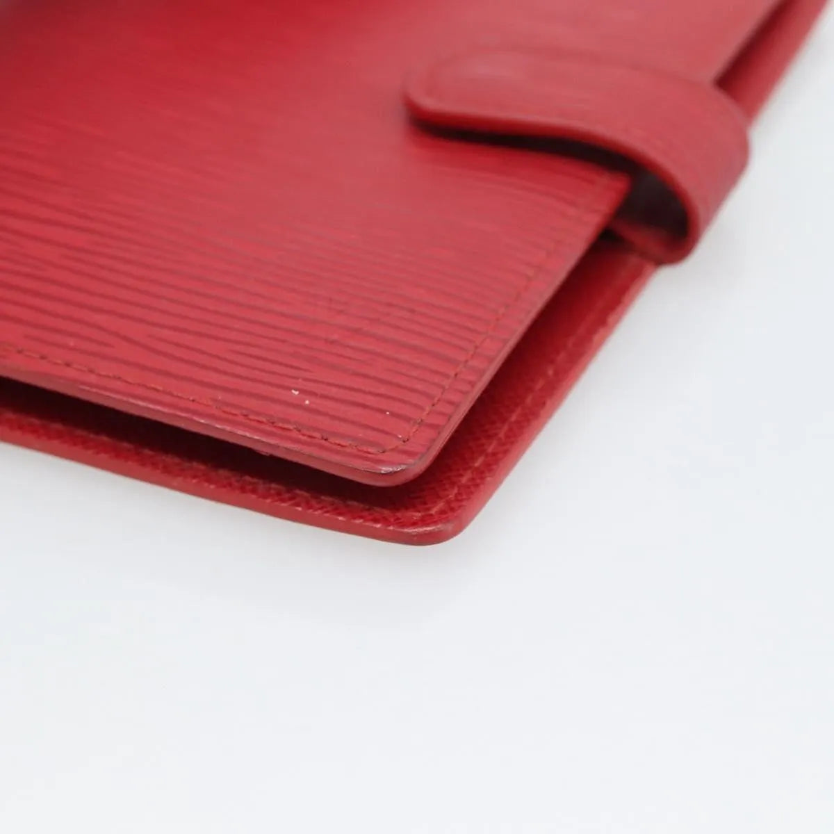 Louis Vuitton Agenda Cover Damier Red Leather Clutche & Pouche Bag (Pre-Owned)