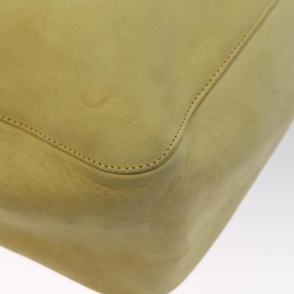 Salvatore Ferragamo Vintage Suede Yellow Suede Shoulder Bag Bag (Pre-Owned)