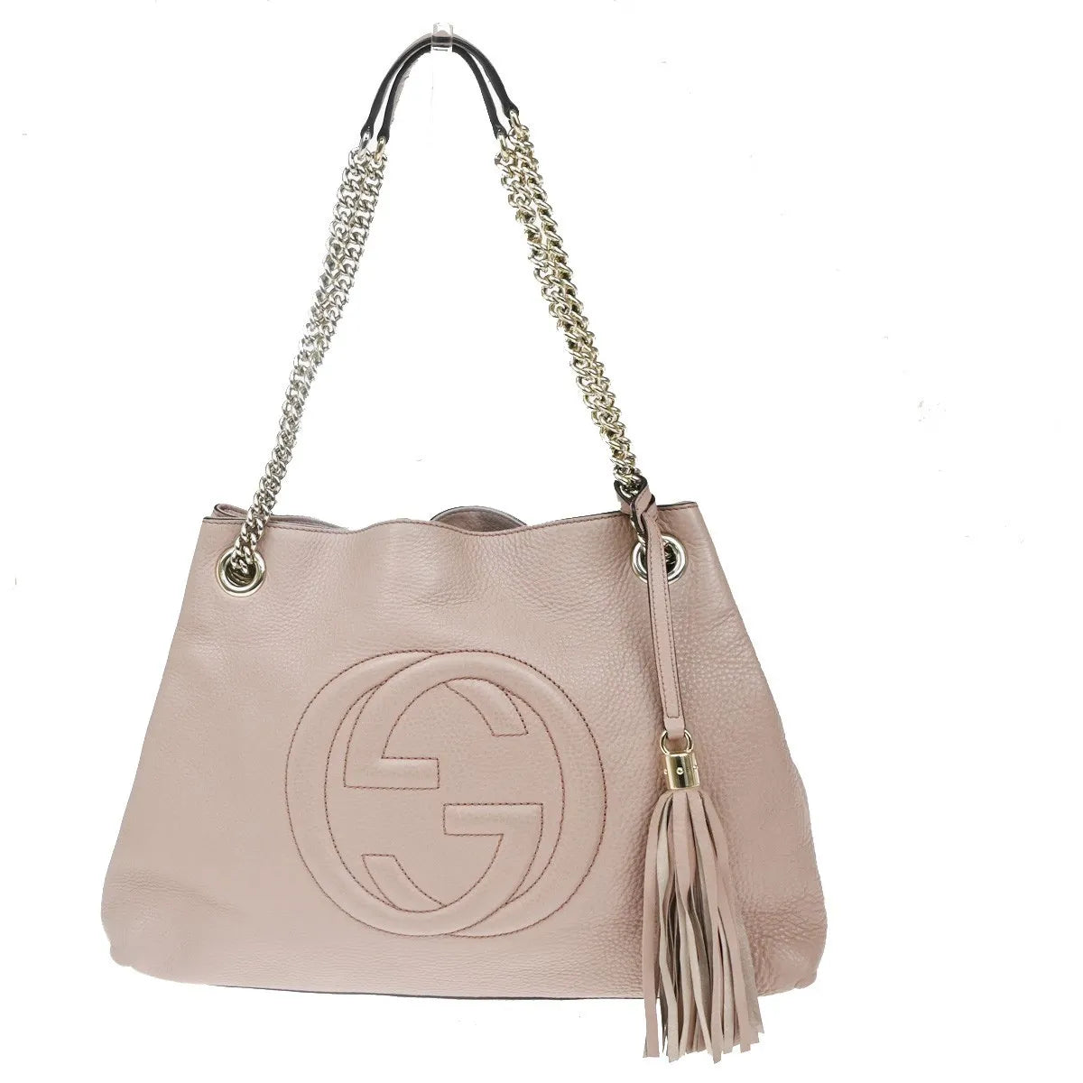 Gucci Soho Chain Strap Leather Pink Leather Shoulder Bag Bag (Pre-Owned)