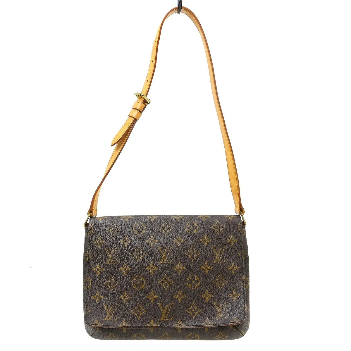 Louis Vuitton Musette Tango Monogram Canvas Brown Canvas Shoulder Bag Bag (Pre-Owned)