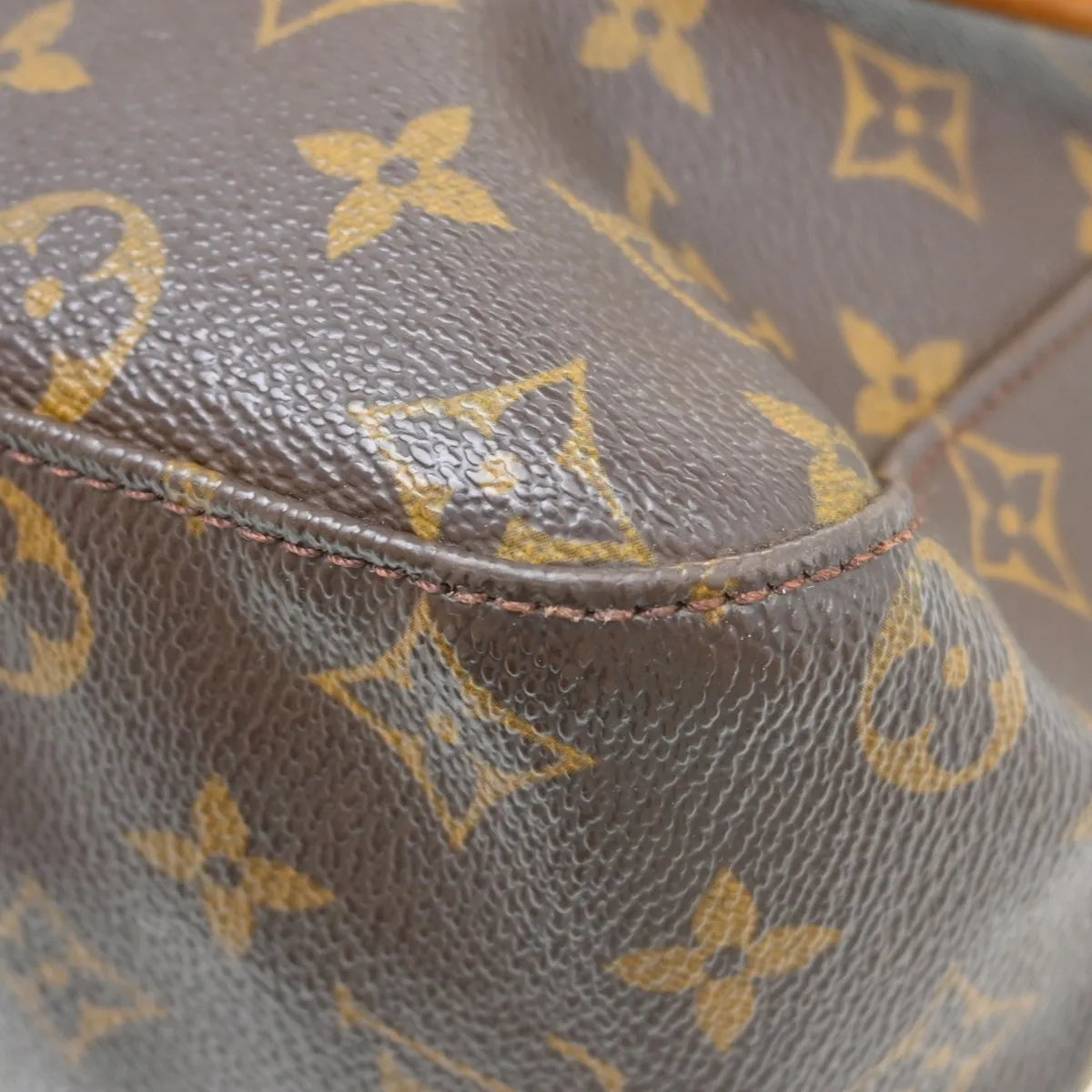 Louis Vuitton Monogram Looping Handbag Monogram Canvas Brown Canvas Shoulder Bag Bag (Pre-Owned)